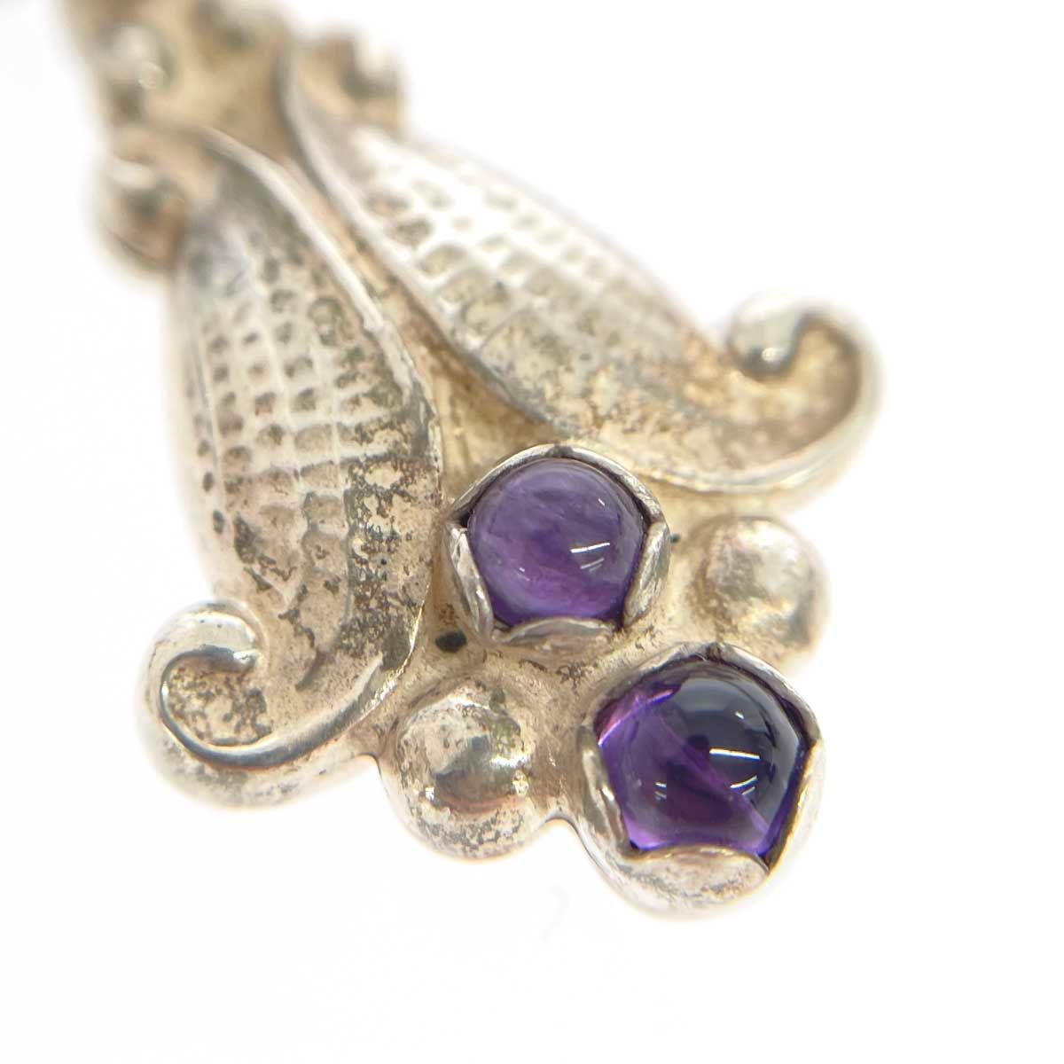 Georg Jensen ジョージジェンセン SVイヤーネックレス 1993/アメジスト