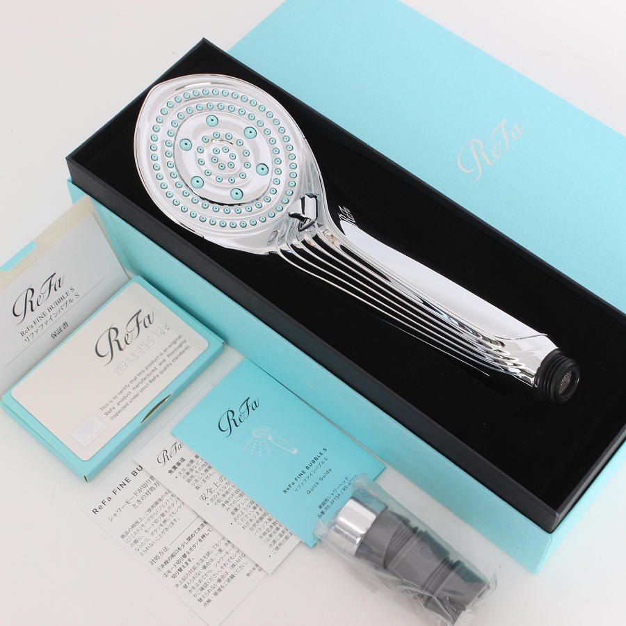 ReFa ファインバブルSシャワーヘッド 水色 専用ボックス付き シャワーヘッド「Refa（リファ）」FINE BUBBLE S（ファインバブルエス