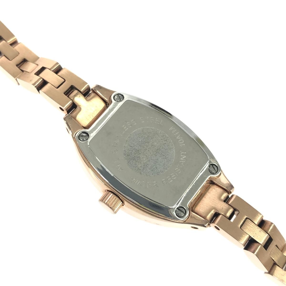 AGATHA アガタ ブレスウォッチ クォーツ/SS ローズゴールド レディース