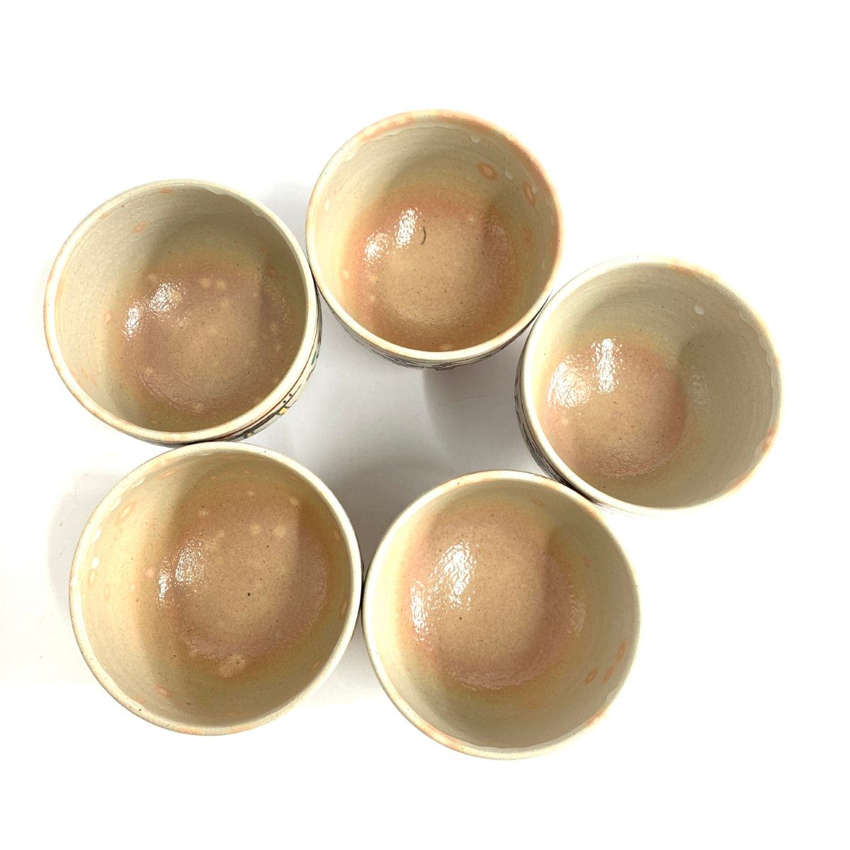 赤膚焼 尾西楽斎 奈良絵/汲出茶碗 5客 ベージュ / 240001182482 - メルカリ