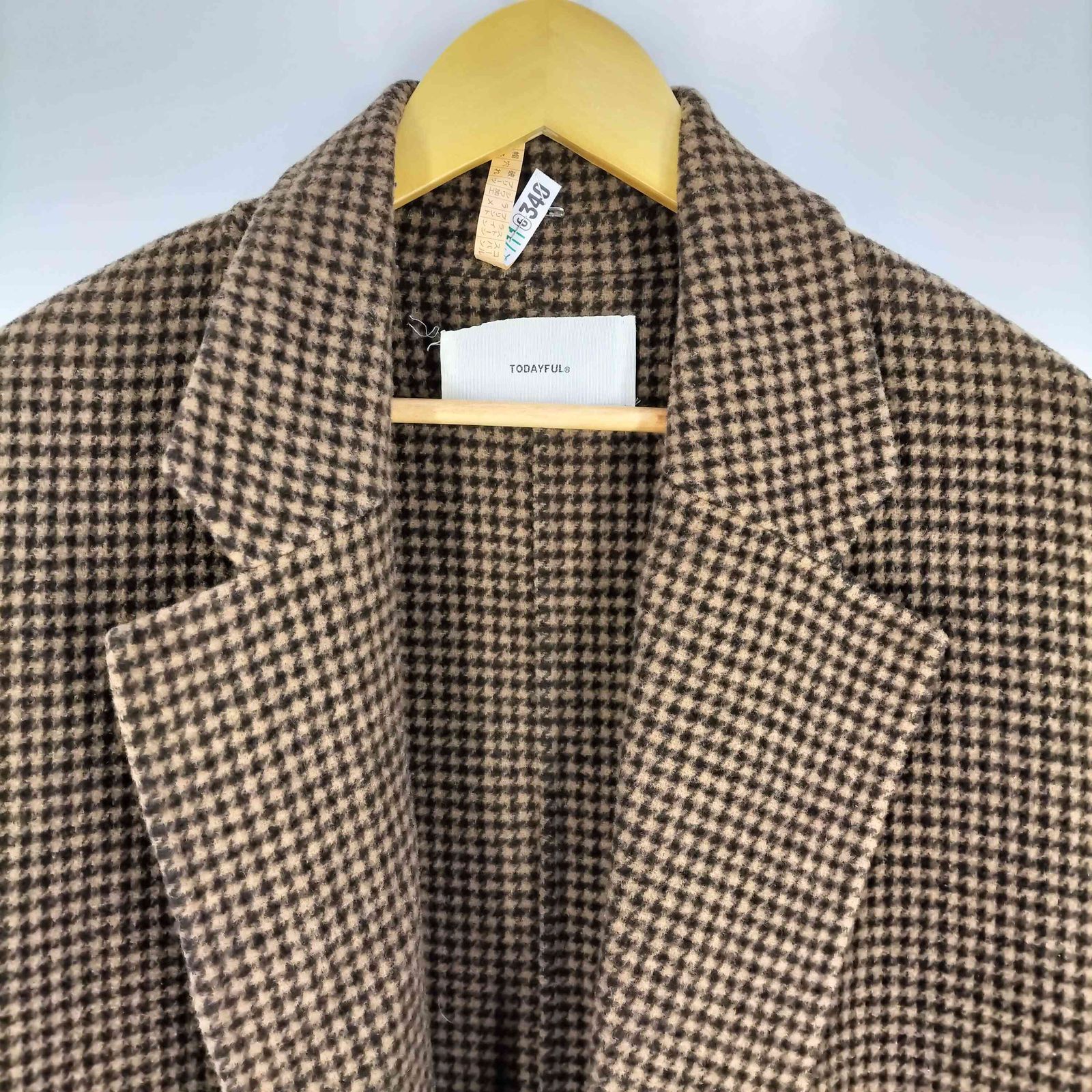 トゥデイフル TODAYFUL Over Check Coat オーバーチェックコート