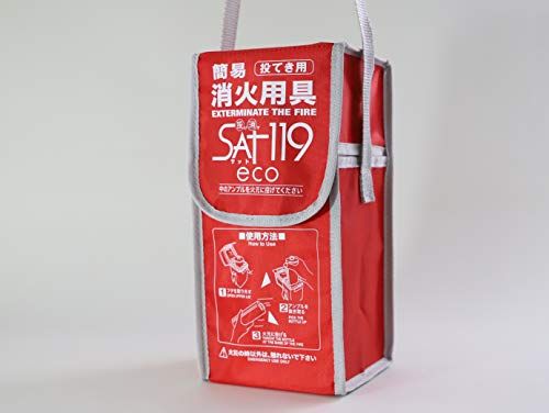 投げ消すサット119エコ 天ぷらパック付 赤 10 x 12 23 cm m