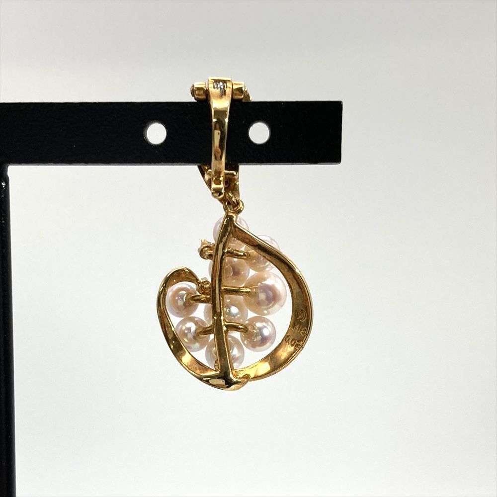 タサキ TASAKI ベビーパール デザイン ペンダントトップ ダイヤモンド