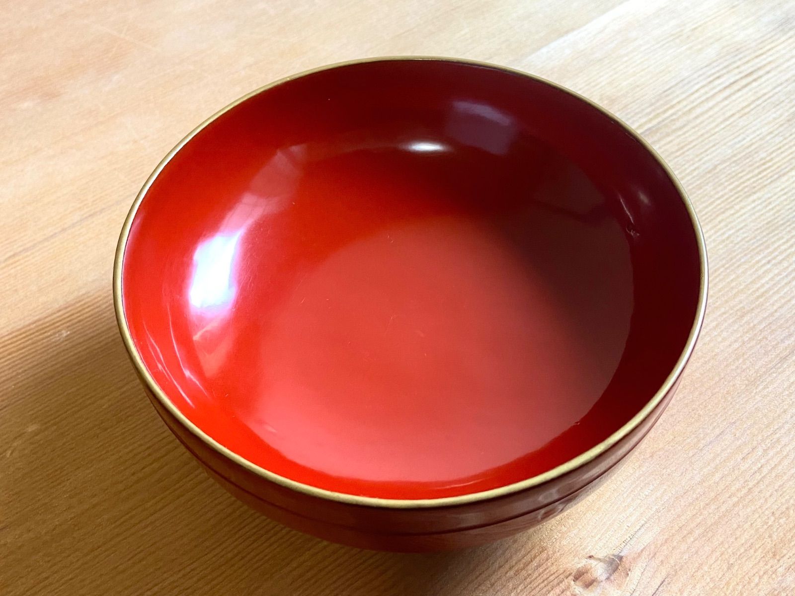 傷あり◎能登蔵出し 輪島塗 朱漆 平椀 5客 / 漆器椀 懐石椀 煮物椀 正月 能登蔵出し 輪島塗 朱漆 縁金 平椀 5客 / 漆器椀 懐石椀 煮物椀 - メルカリ