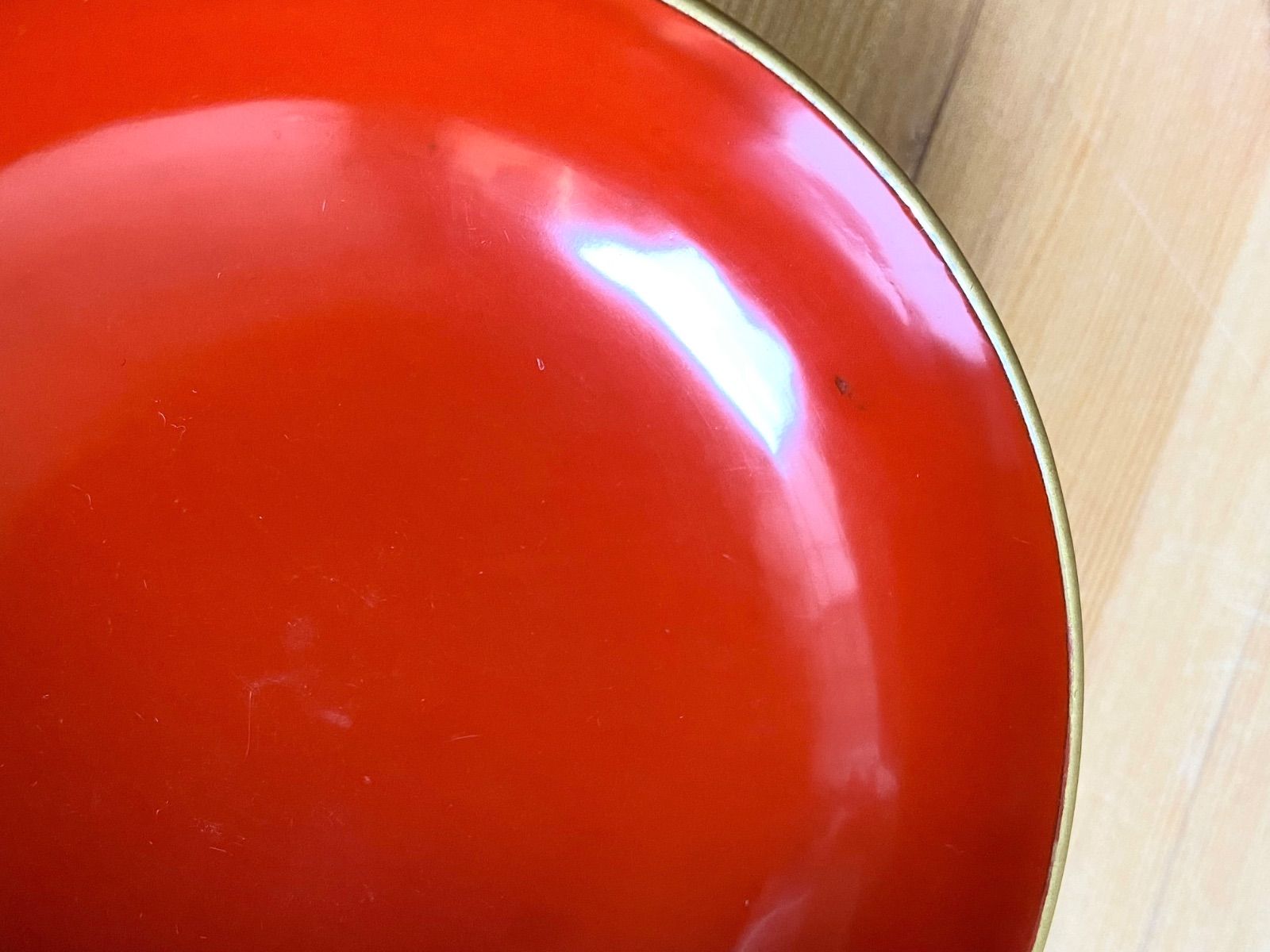 能登蔵出し 輪島塗 朱漆 縁金 平椀 5客 / 漆器椀 懐石椀 煮物椀 - メルカリ