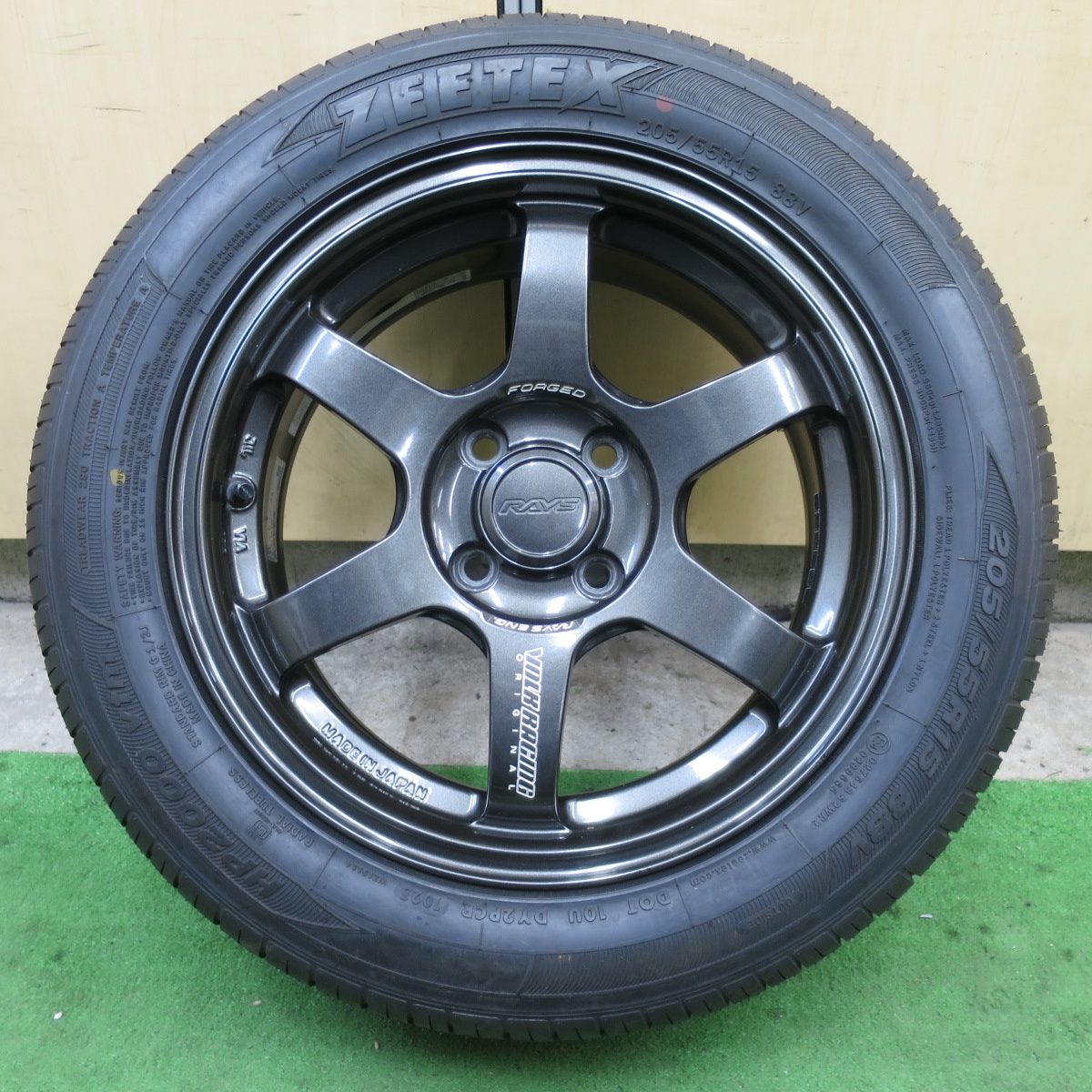 未使用！25年！1本☆RAYS VOLK RACING TE37SONIC 205/55R15 ジー 