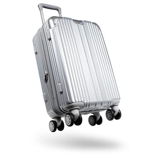Biz 客室乗務員監修 スーツケース キャリーケース 機内持ち込み 拡張機能付き ストッパー付き 超軽量 日本企業企画 Sサイズ 40 L キャリーバッグ 旅行 ビジネス 出張 1～3泊 シルバーe