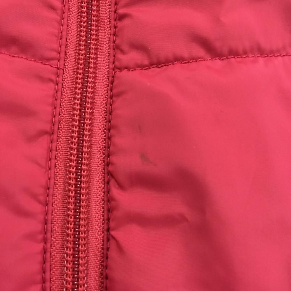 ヒールクリーク 中綿リバーシブルベスト ピンクレッド 裏