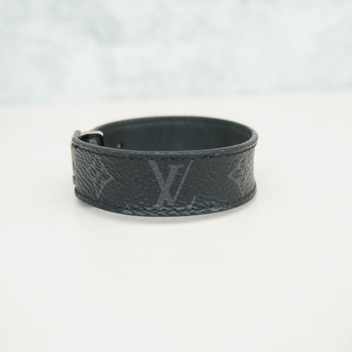 正規 LOUIS VUITTON ルイ ヴィトン ブレスレット LV スリム M6456D