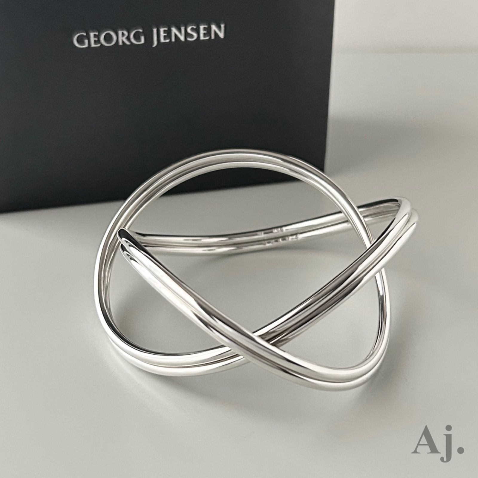 ジョージジェンセン ダブル バングル アライアンス 554B #S Allan