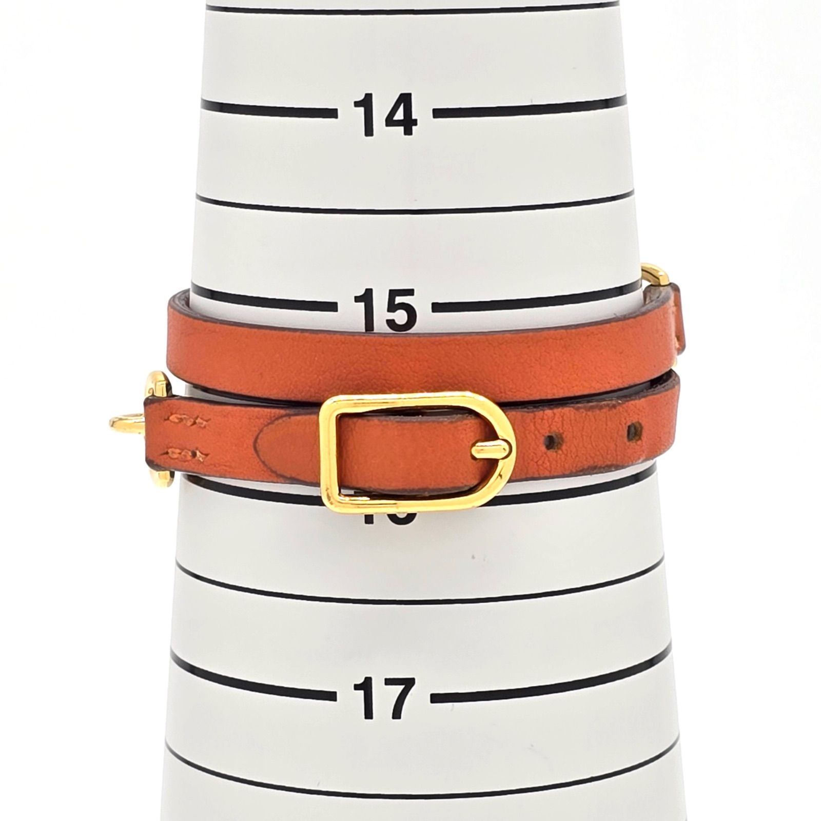 HERMES エルメス レザーブレスレット エトリエ ドゥブルトゥール 2重