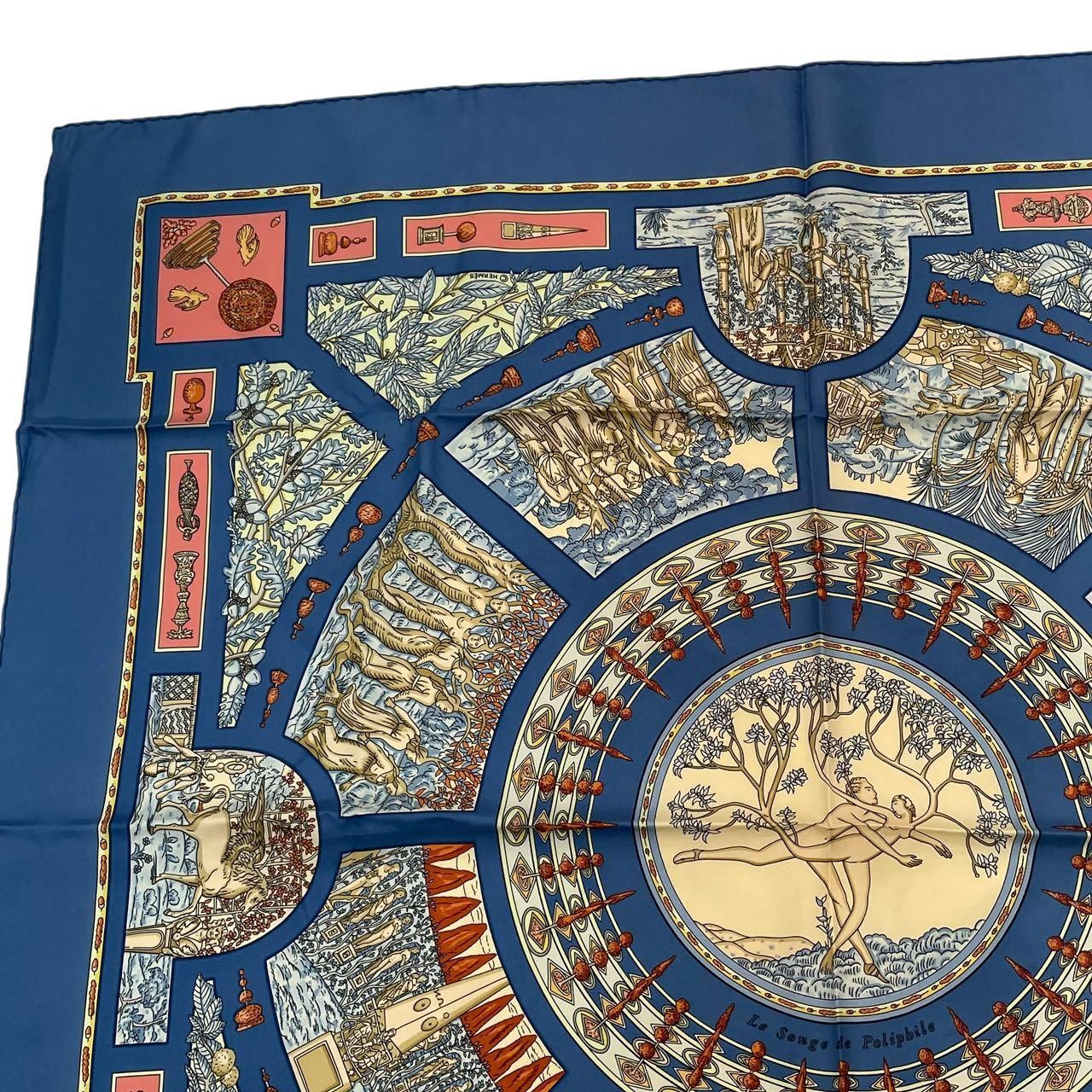新品同様 HERMES エルメス スカーフ シルク カレ90 Le Songe de 