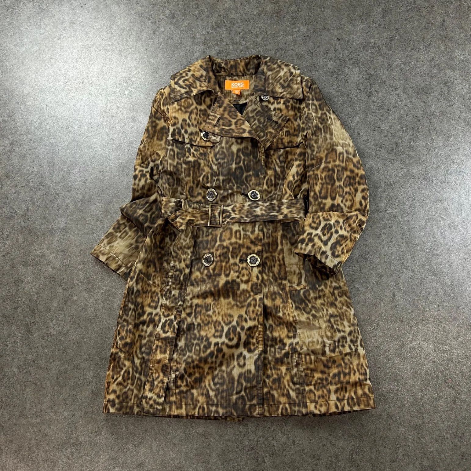 MICHEAL KORS Trench Coat Leopard マイケルコース トレンチコート
