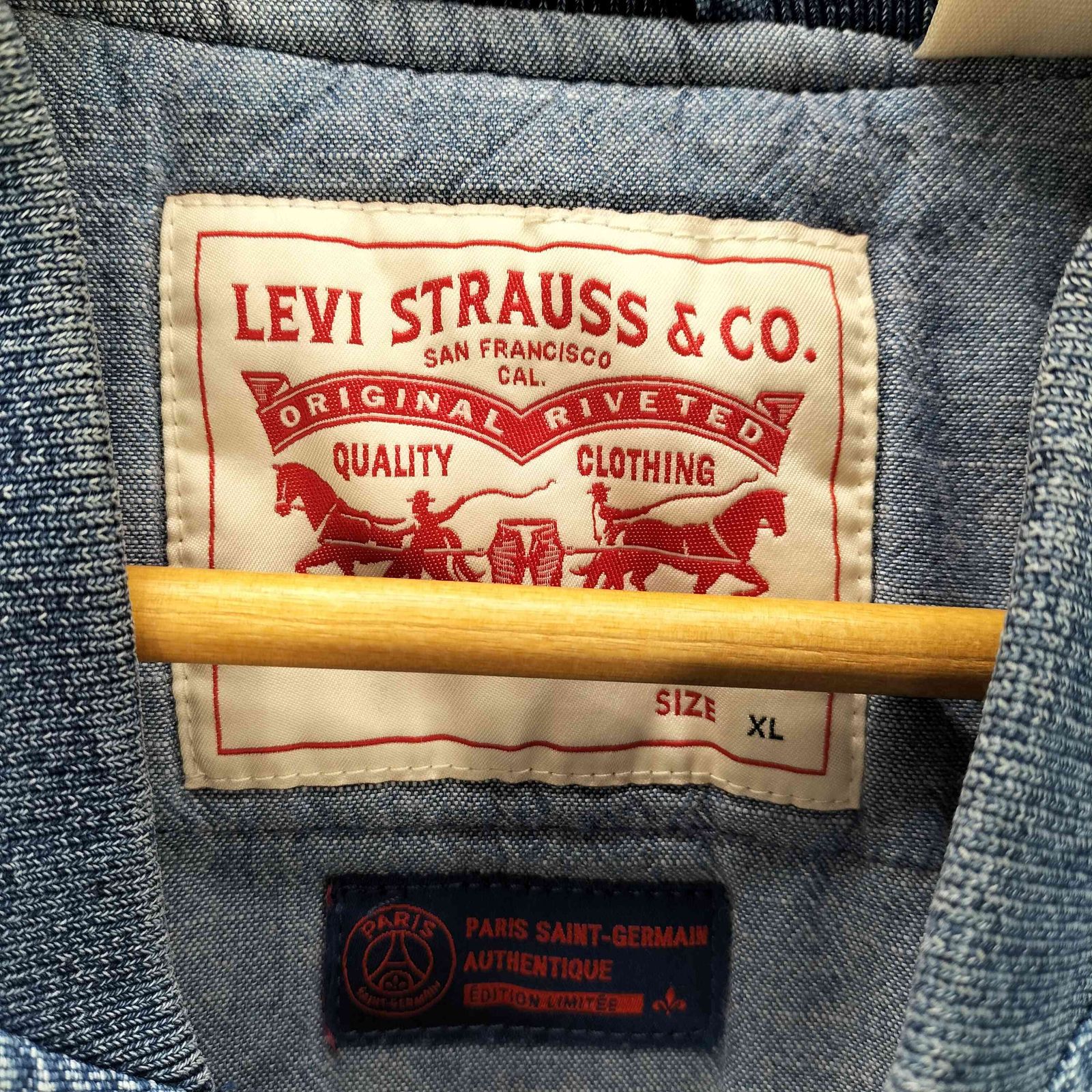 リーバイス Levis PSG コラボ 中綿 パディング ボンバー ジャケット 