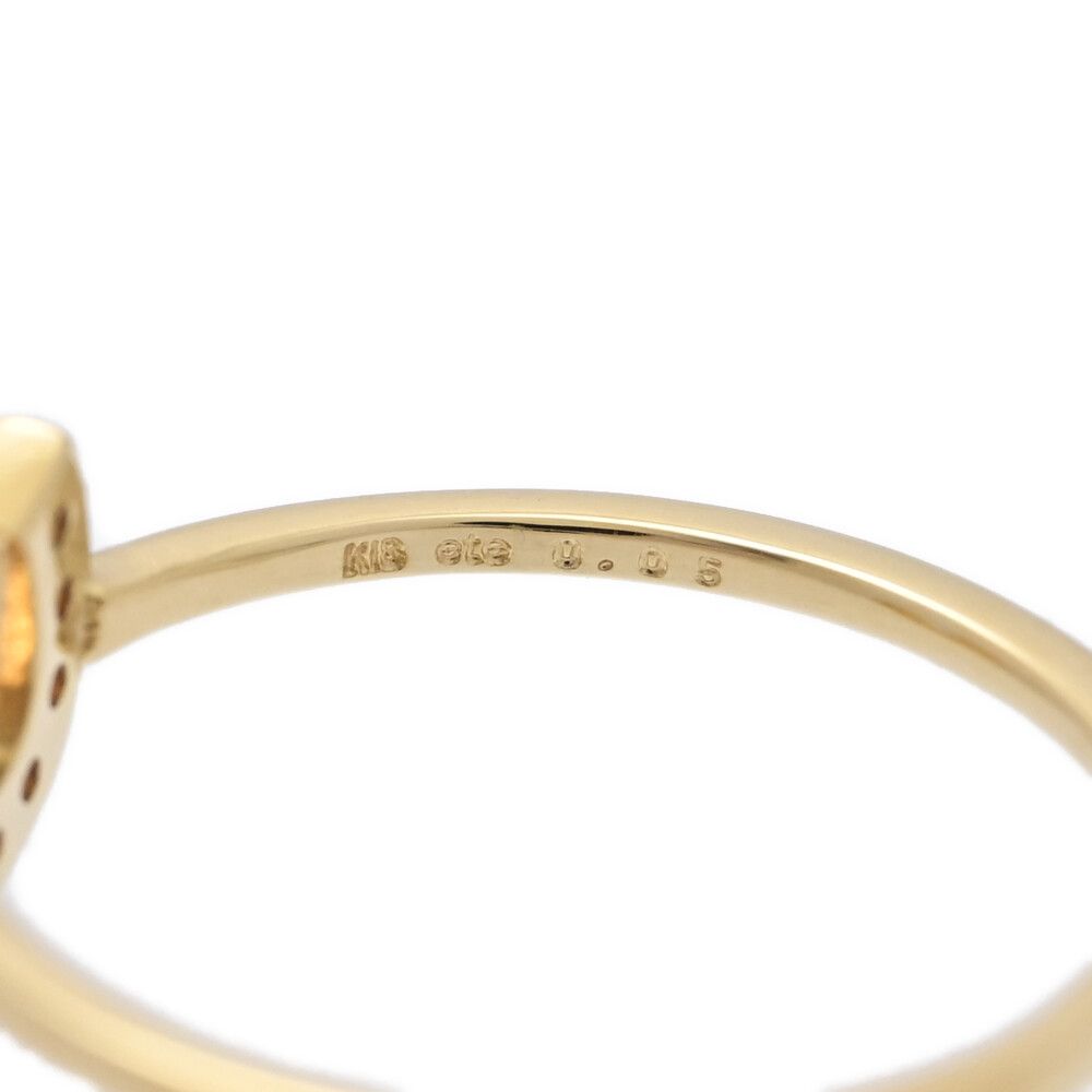 ETE エテ ホースシュー 馬蹄 馬具 9P ダイヤモンド リング・指輪/K18YG