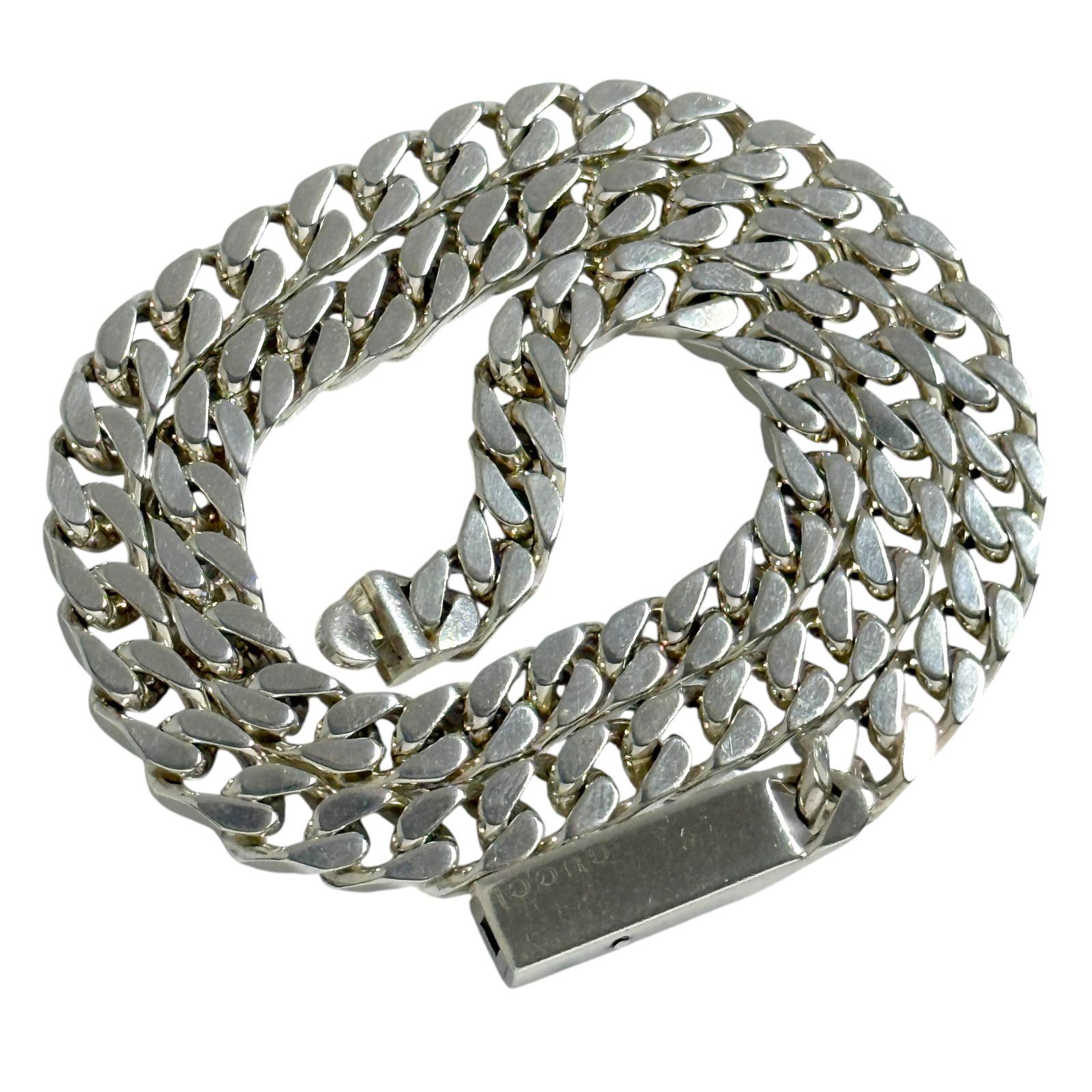 GUCCI ヴィンテージ チェーンネックレス グッチ メンズ レディース 喜平チェーン ネックレス シルバー