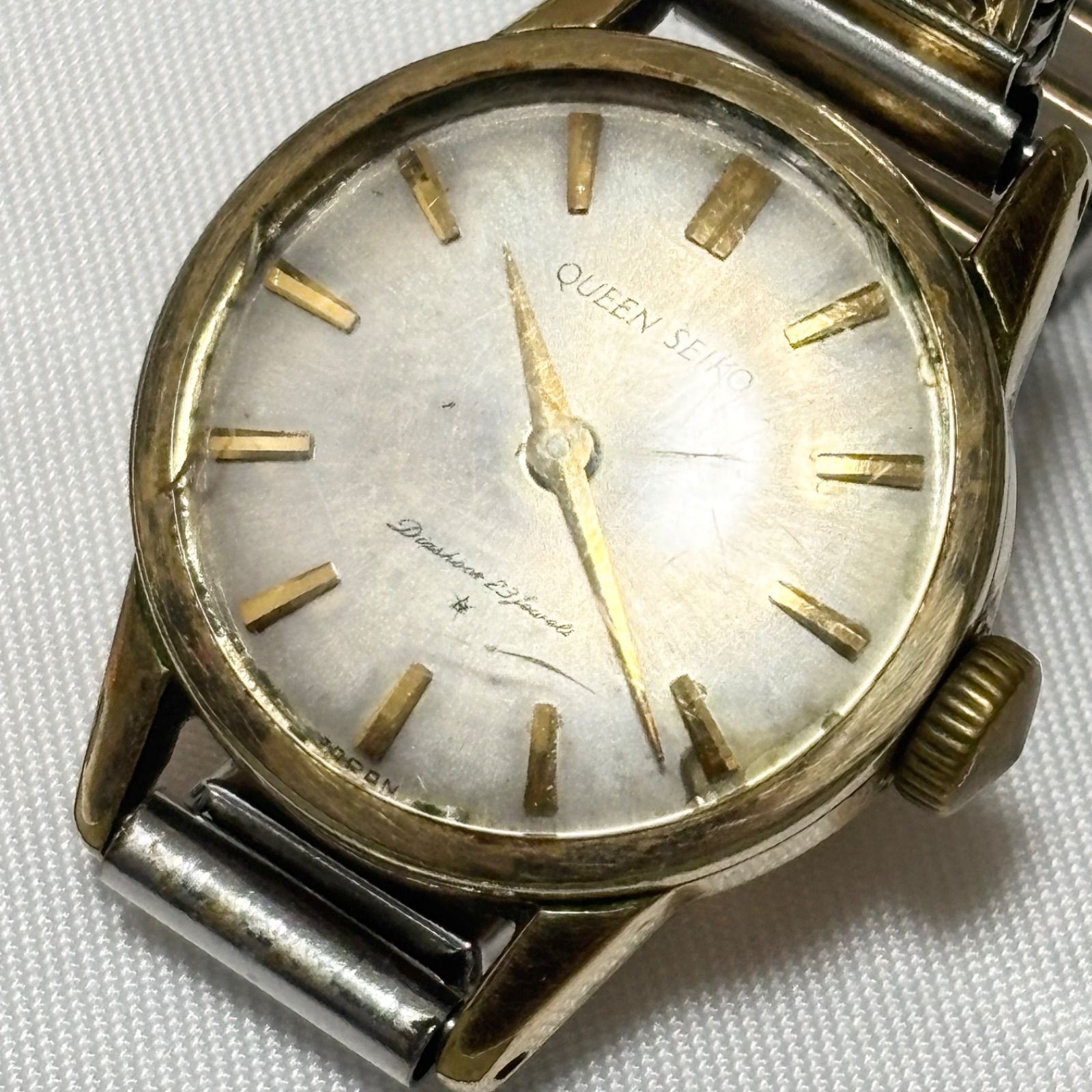 送料無料】QUEEN SEIKO/クイーンセイコー/23石/レディース/シャンパン