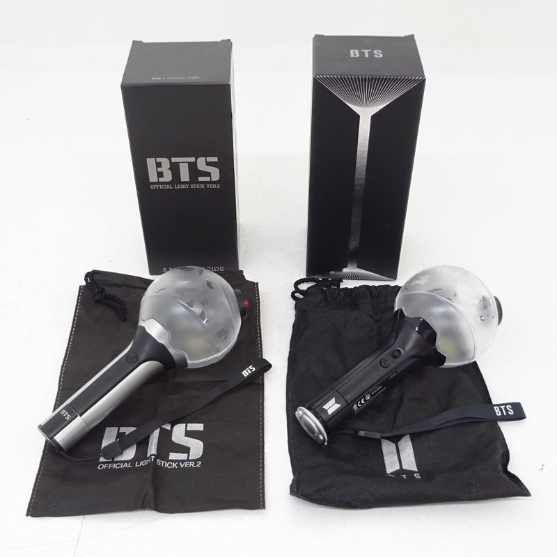 BTS バンタン 防弾少年団 ペンライト アミボム ver. 2 3 4 三重店】BTS OFFICIAL LIGHT STICK Ver.2 Ver.3 計2点セット アミボム