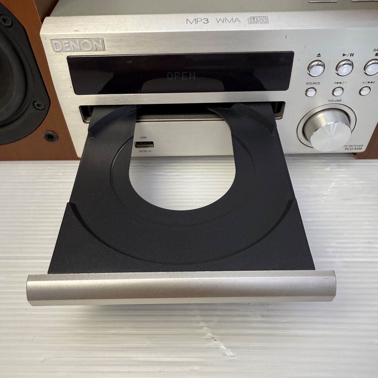 中古 DENON RCD-M39 MP3/WMA対応スピーカーシステム ☆DENON RCD-M39☆デノン ミニコンポシステム CDレシーバー スピーカー