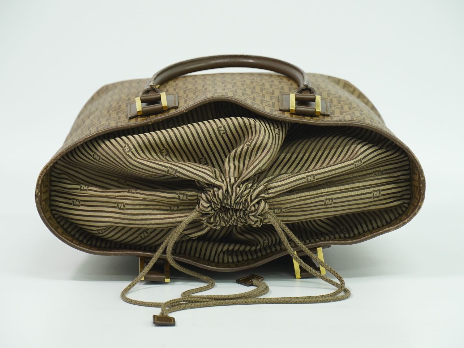 本物 フェンディ FENDI ズッキーノ トートバッグ ハンドバッグ PVC