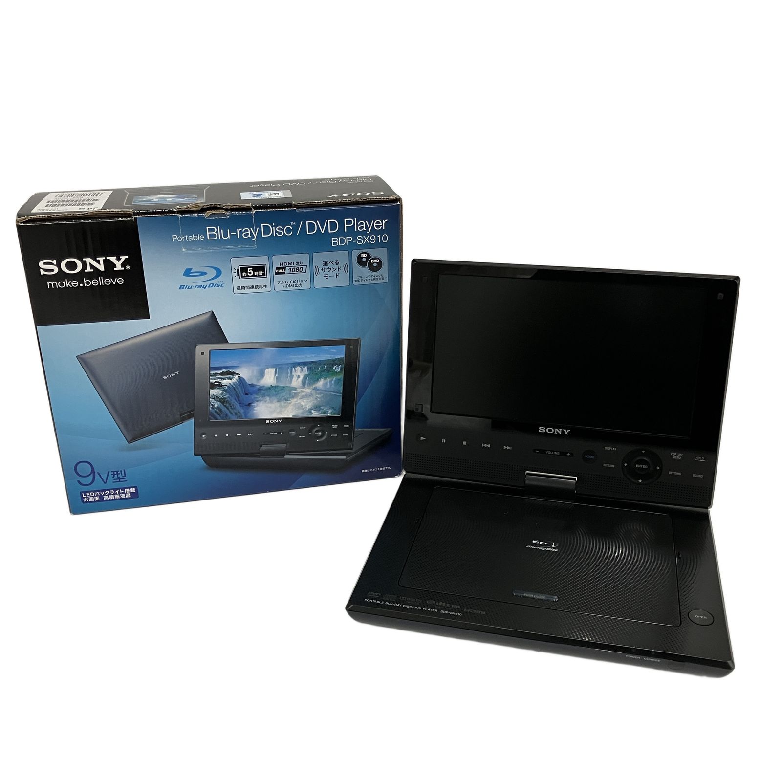 SONY ソニー BDP-SX910 ポータブルブルーレイプレーヤー 9V型 中古 訳