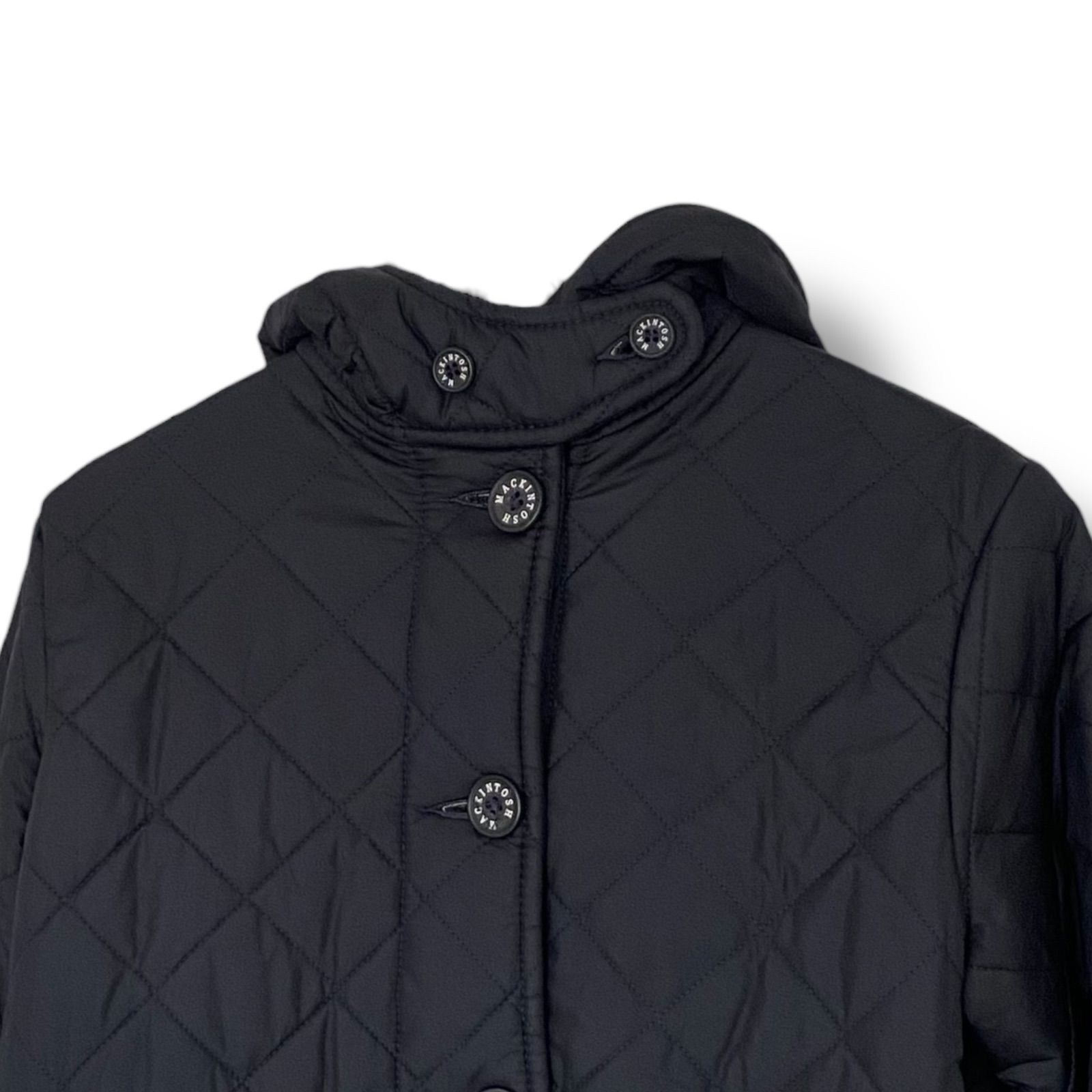 MACKINTOSH マッキントッシュ ネイビー キルティングコート ロング