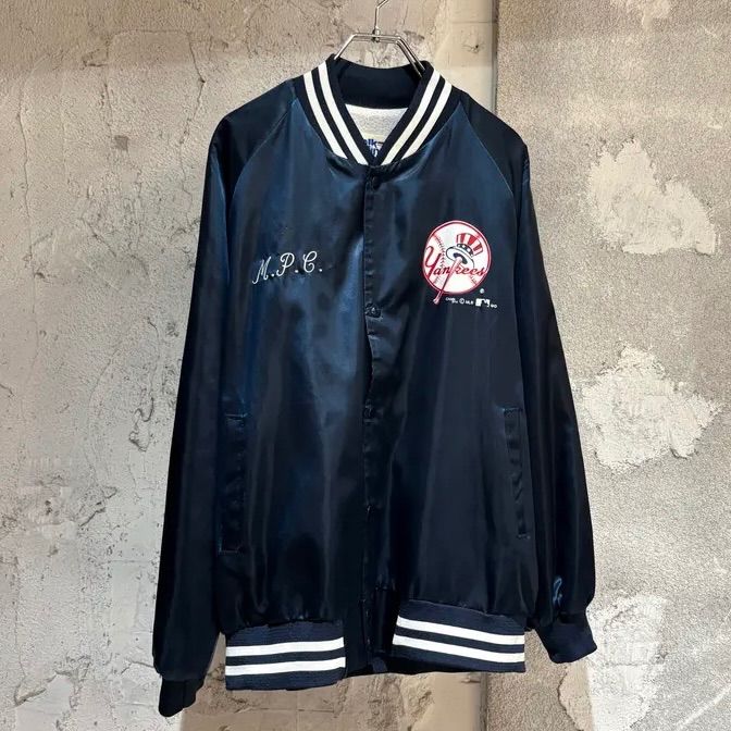 90s Chalk Line / USA製 ニューヨークヤンキース サテンスタジャン
