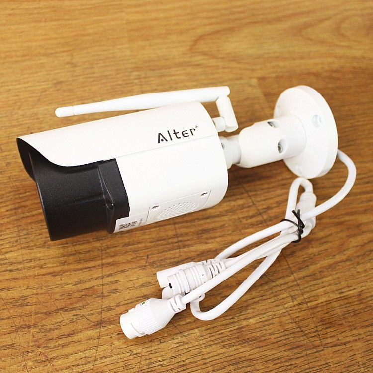 Alter Wi-Fiカメラ AT-701 500万画素 Alter+ 防犯カメラ 家庭用 屋外 見守り ワイヤレス Wi-Fi 防水 SD