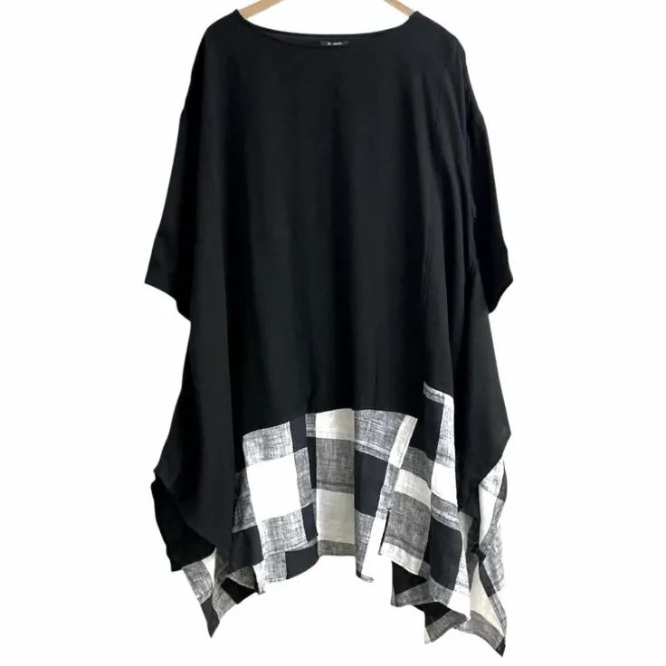 m-mefu 芽風 マツオインターナショナル チェック 切り替え ワンピース