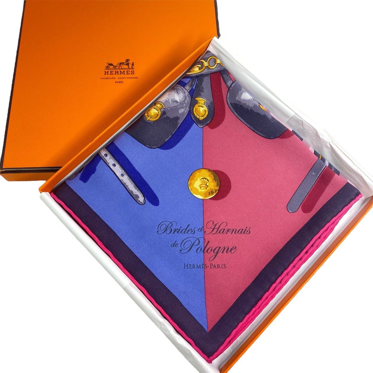 2636 HERMES エルメス カレ70 VINTAGE BRIDES ET HARNAIS DE POLOGNE