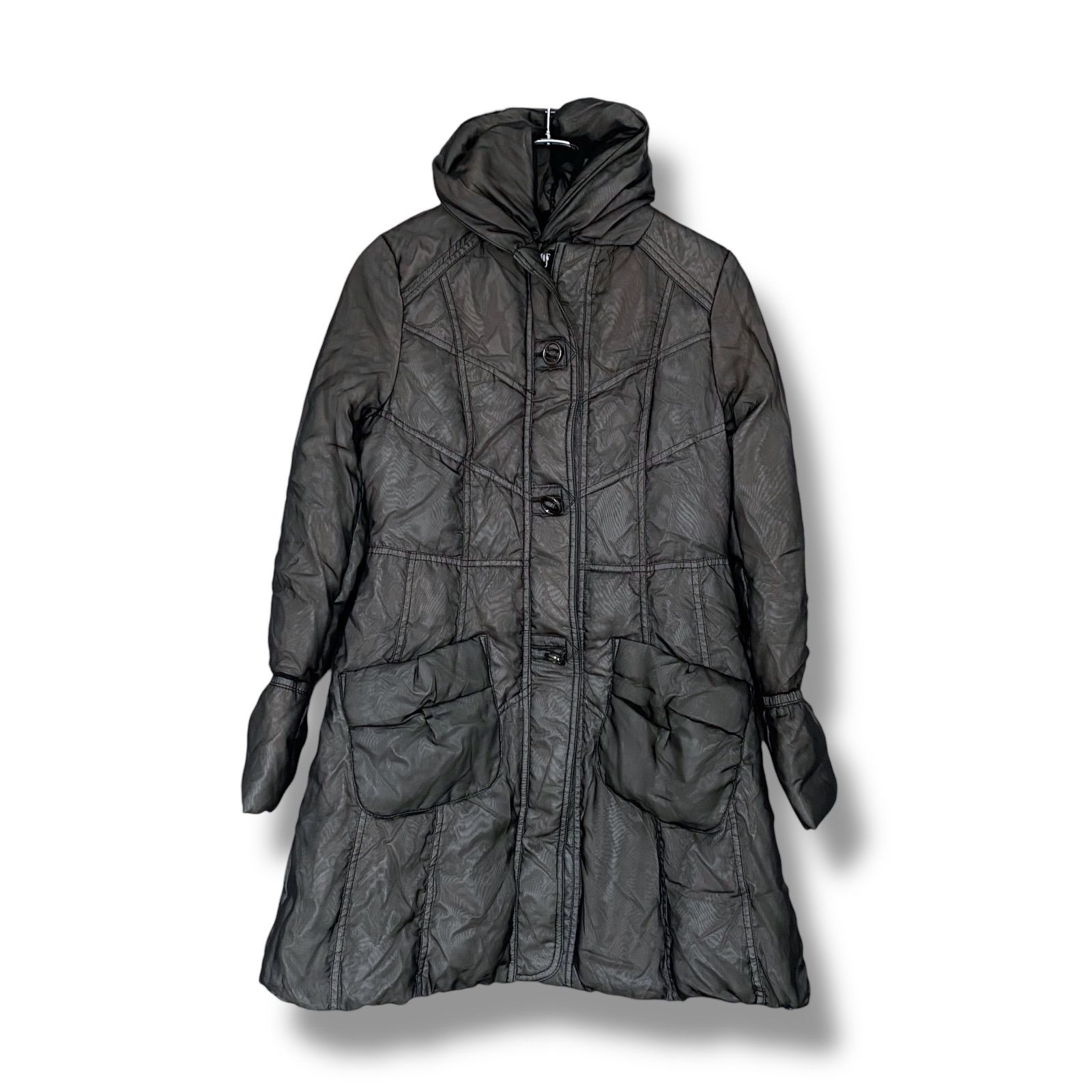 CASTELBAJAC カステルバジャック ブラック フード付きダウンコート