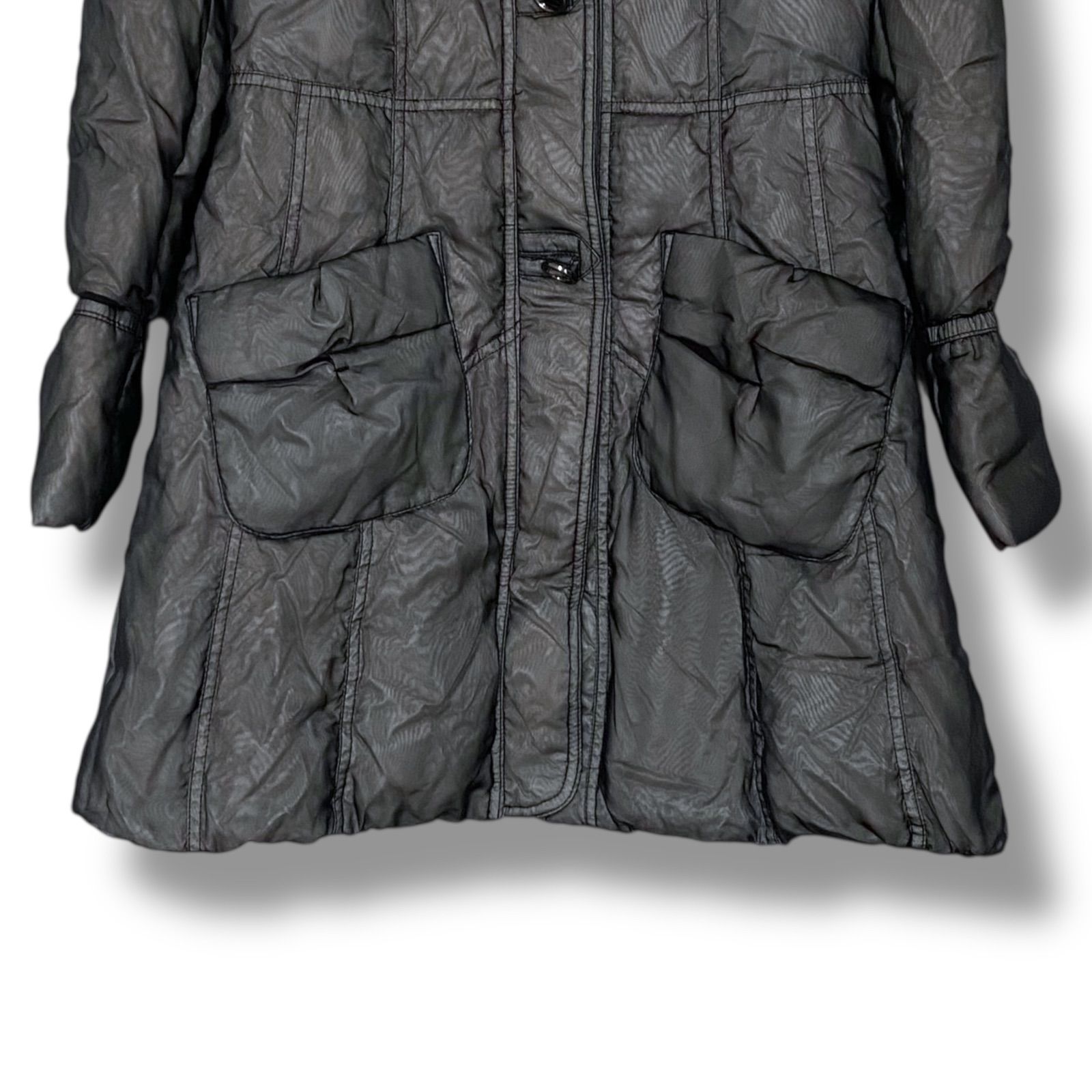 CASTELBAJAC カステルバジャック ブラック フード付きダウンコート