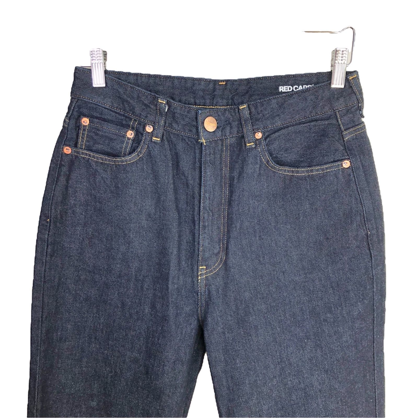 RED CARD ルーズテーパード デニムパンツ JAZZ 26 RINSE ネイビー 濃紺