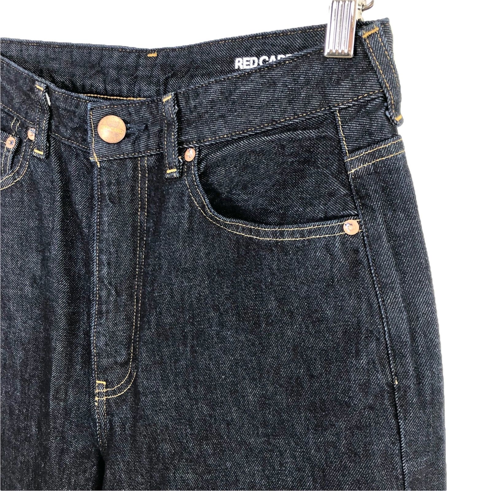 RED CARD ルーズテーパード デニムパンツ JAZZ 26 RINSE ネイビー 濃紺