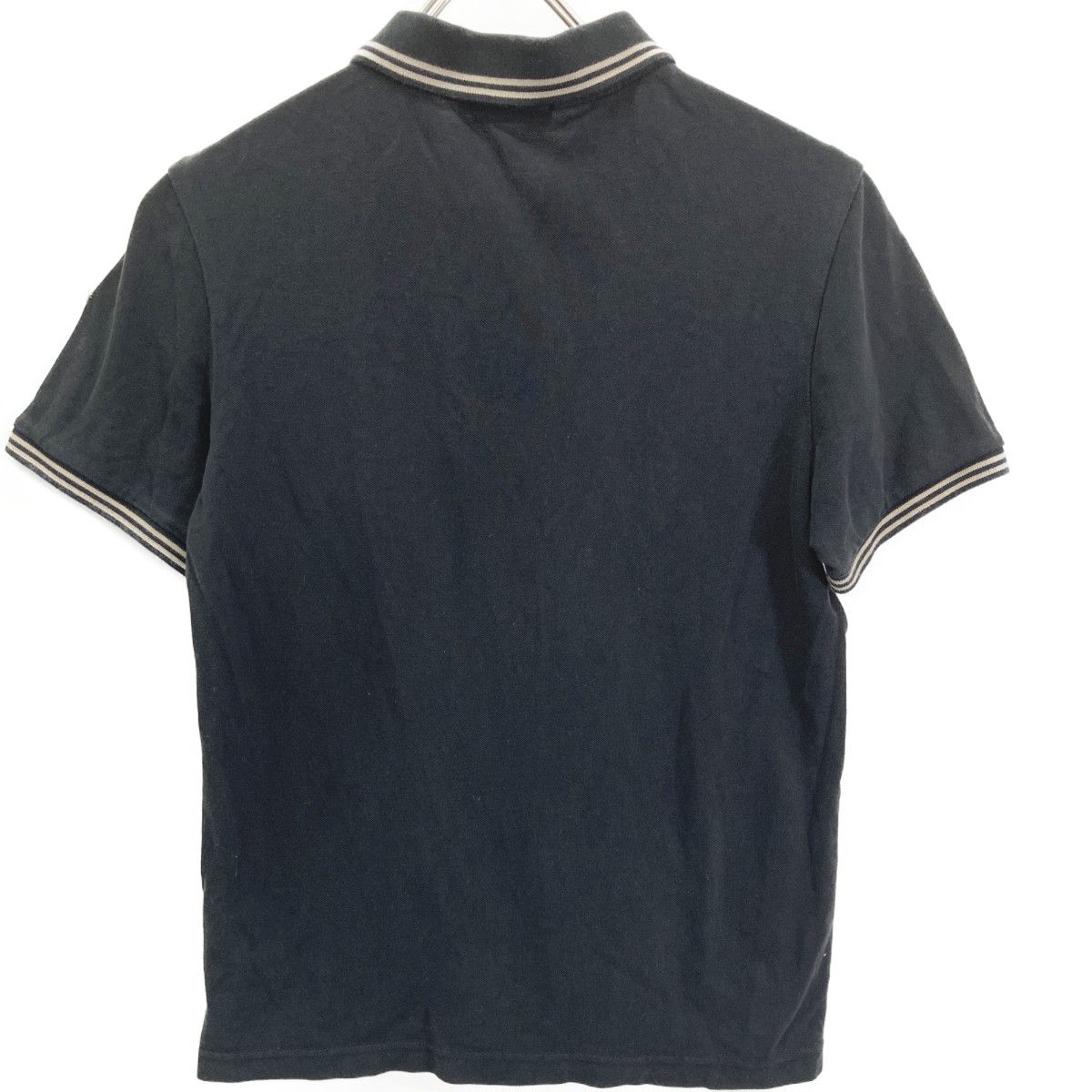 MONCLER モンクレール ﾌﾞﾗｯｸ ﾊｰﾌｼﾞｯﾌﾟ ﾎﾟﾛｼｬﾂ s - メルカリ