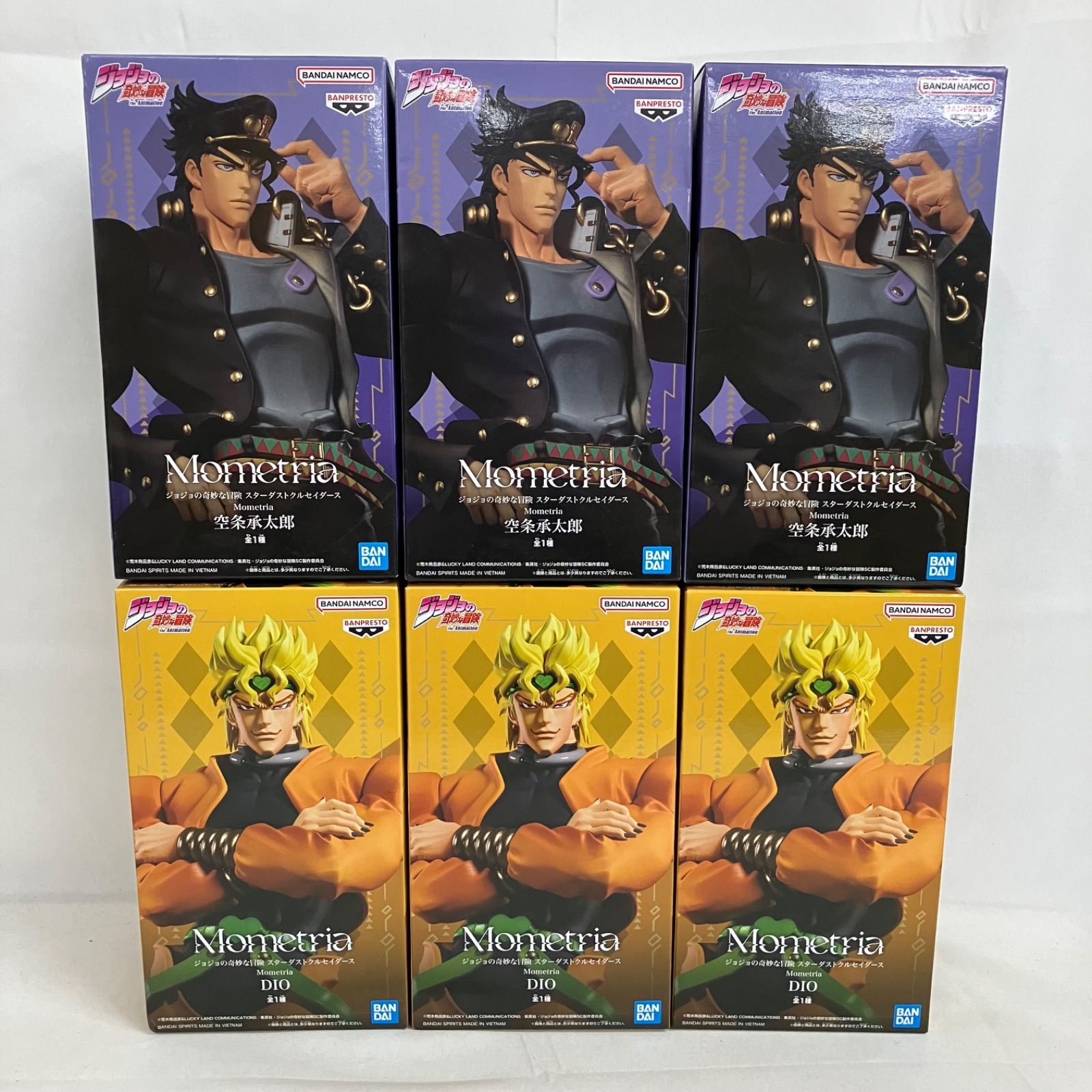 未開封 ジョジョの奇妙な冒険 Mometria 空条承太郎 DIO フィギュア 6個