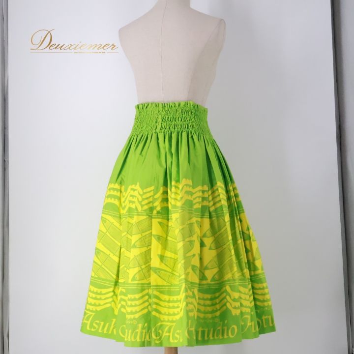 フラダンス 衣装 パウスカート グリーン系 ツツビ TUTUVI トーチ