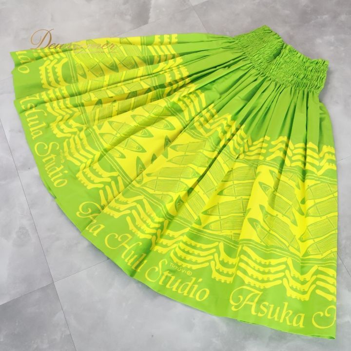 フラダンス 衣装 パウスカート グリーン系 ツツビ TUTUVI トーチ