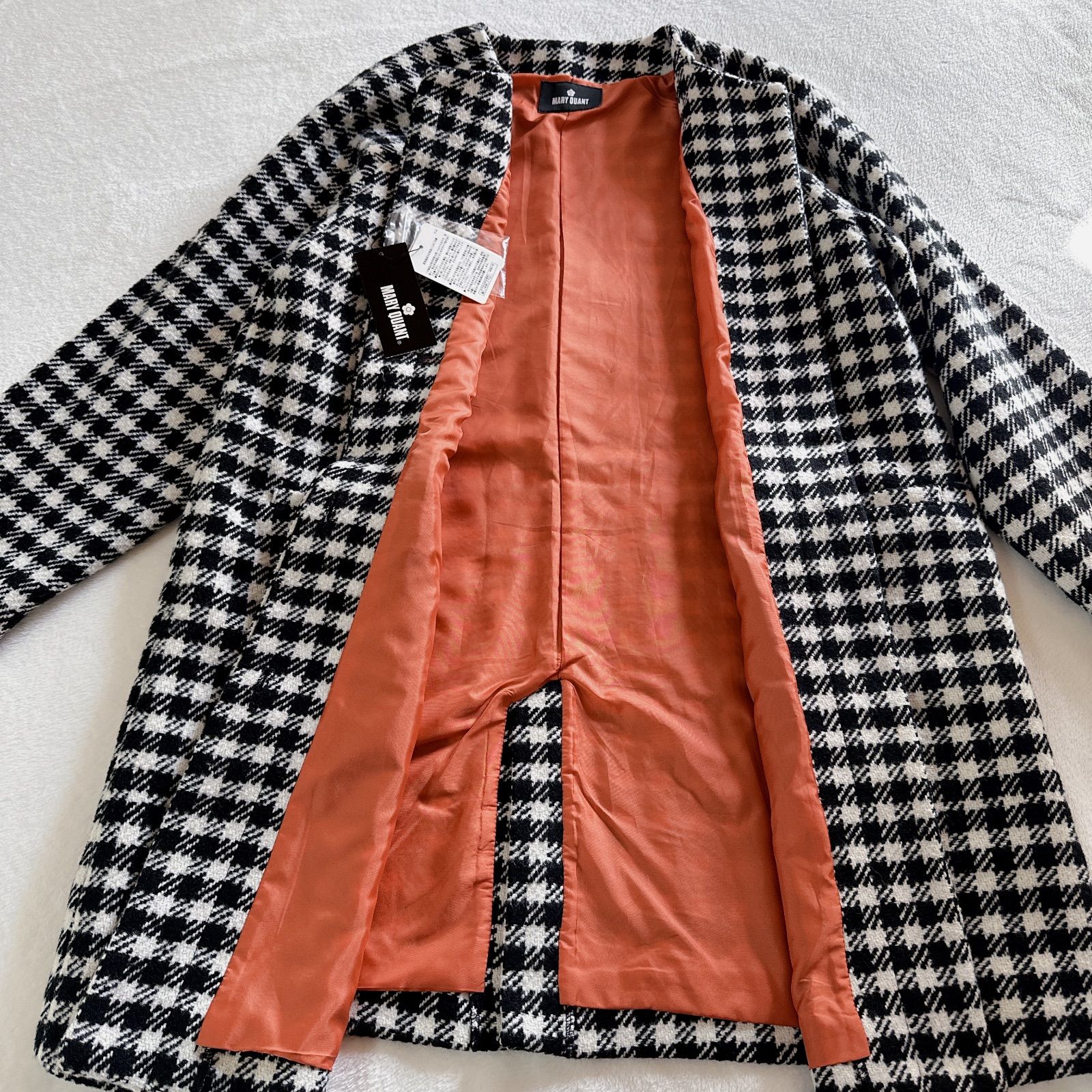新品】MARY QUANT マリークワント ノーカラー ラグラン ロングコート