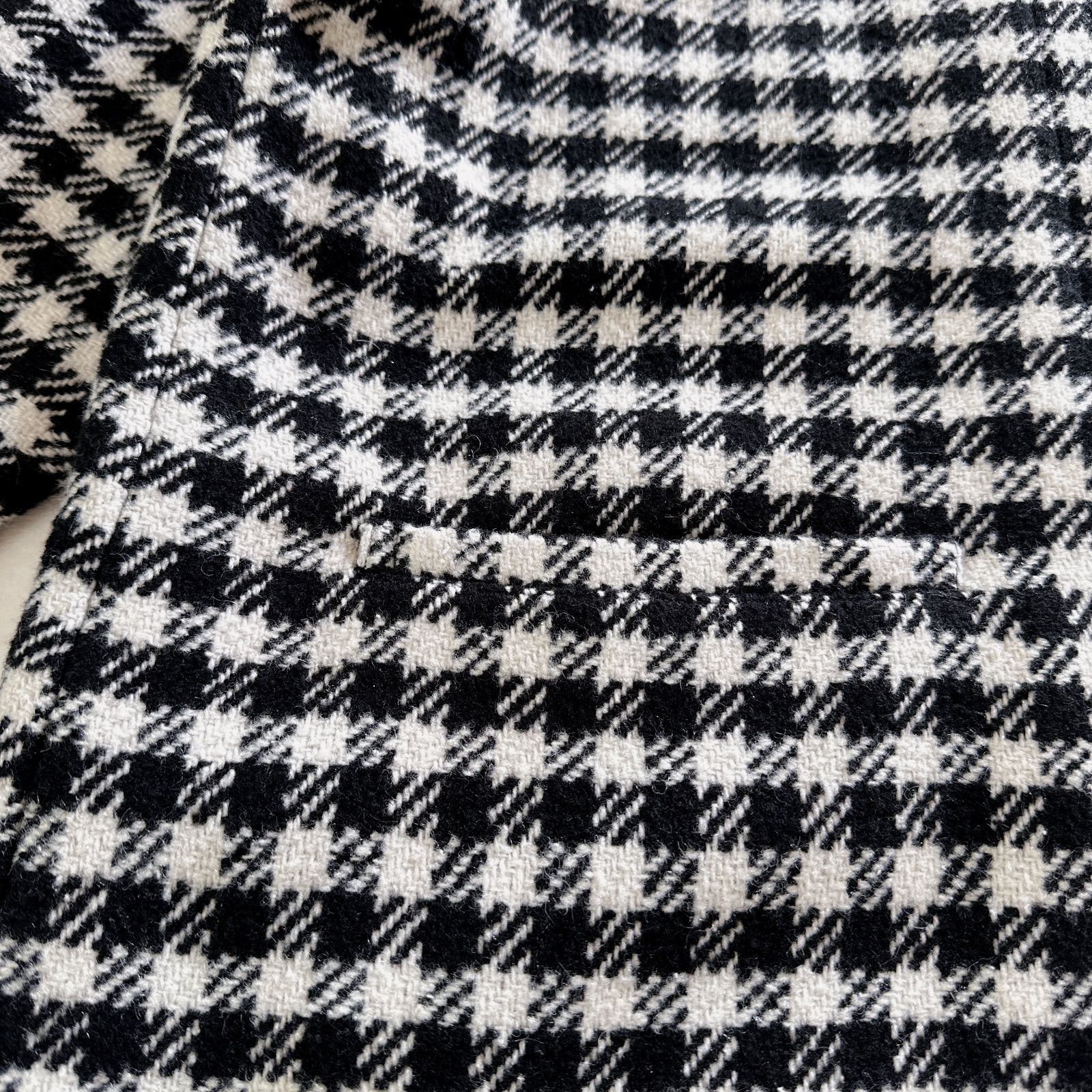 美品✨MARY QUANT ラグランフロントロゴ ロングコート マリクワ　黒　M 新品】MARY QUANT マリークワント ノーカラー ラグラン ロングコート