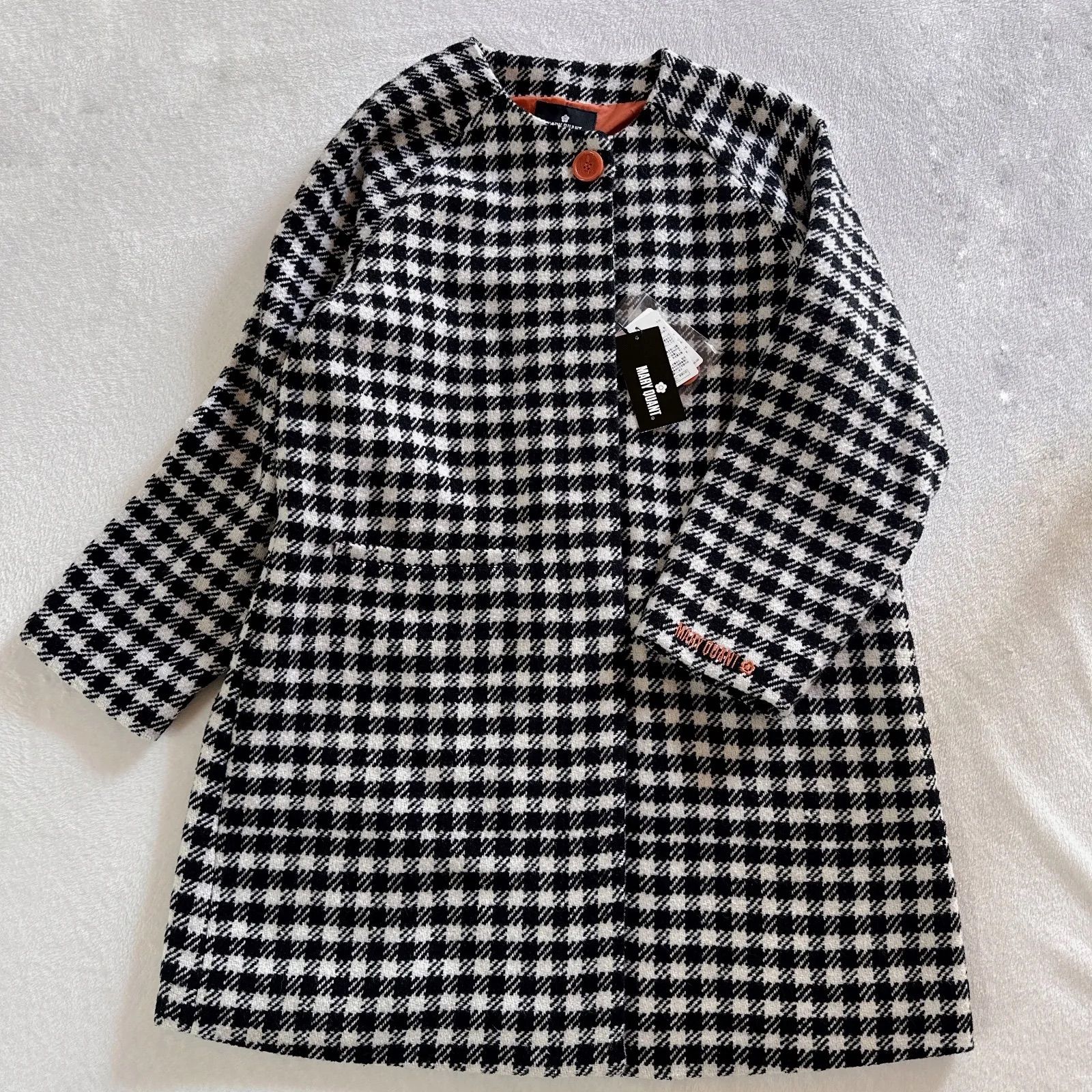 新品】MARY QUANT マリークワント ノーカラー ラグラン ロングコート