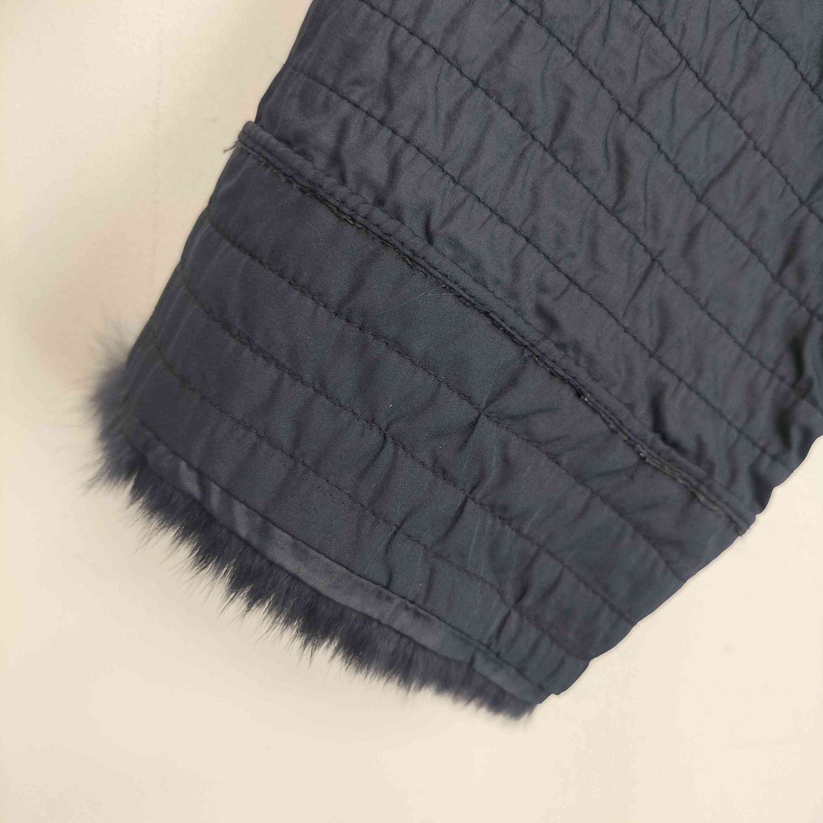 ユーズドフルギ USED古着 裏地フォックス ラビットファー ロングコート