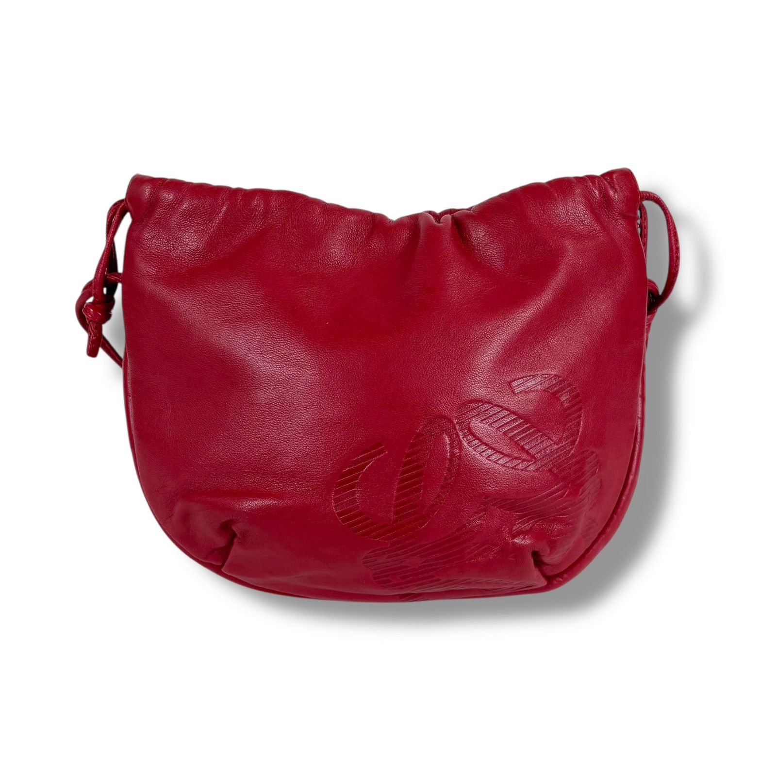 ロエベ LOEWE 巾着型 アナグラムロゴ ミニショルダーバッグ ナッパ