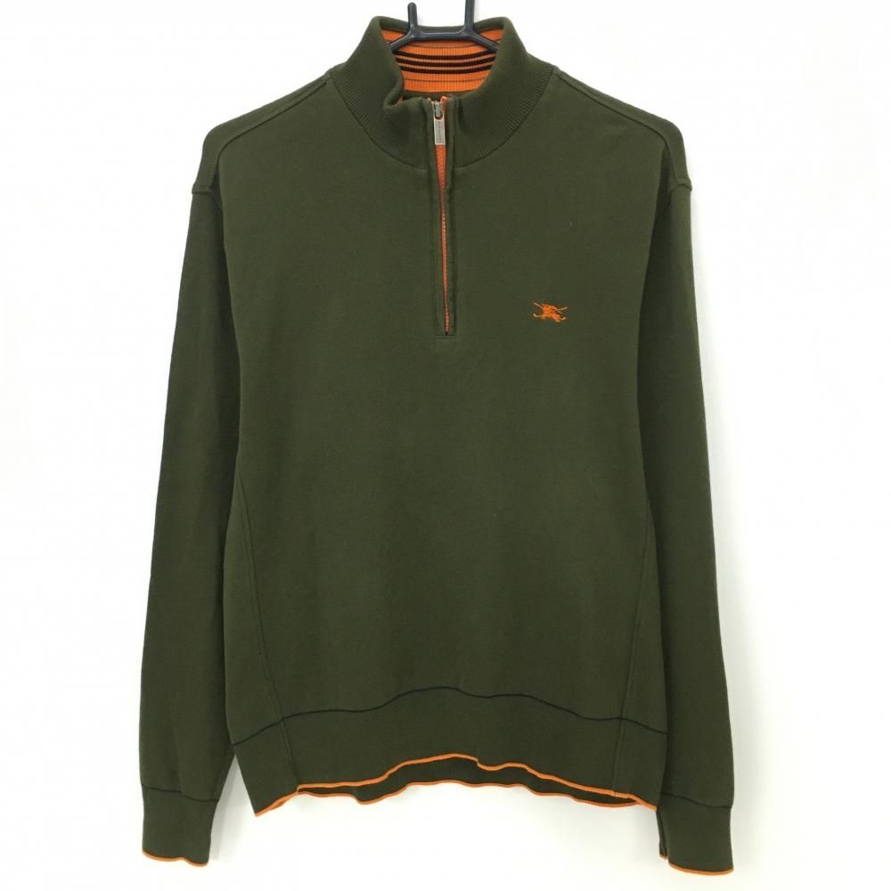 C1296 Burberry GOLF ハーフジップ ゴルフウェア 長袖 M C1296