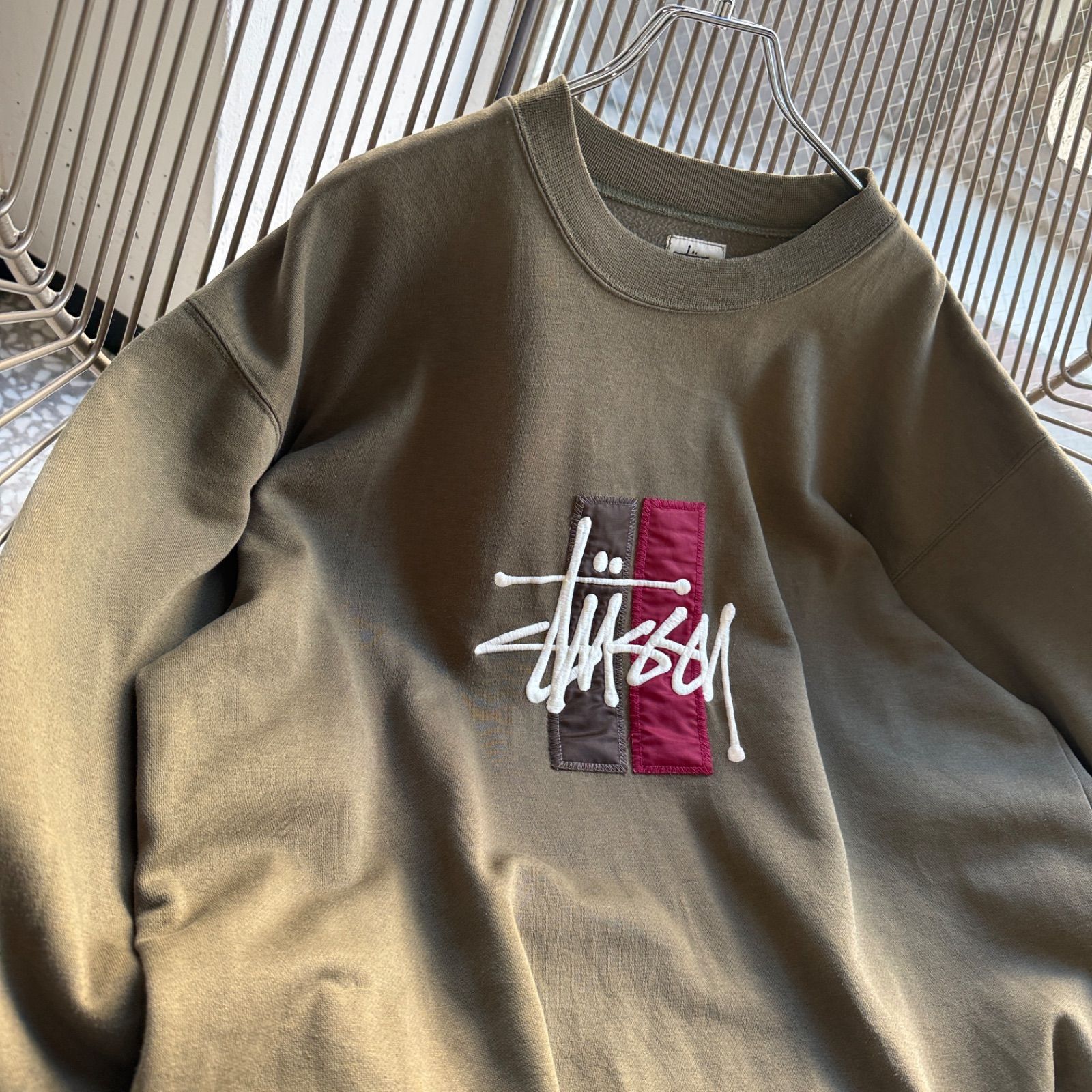 STUSSY / 90's OZ 製 Design sweat 白タグ オールドステューシー