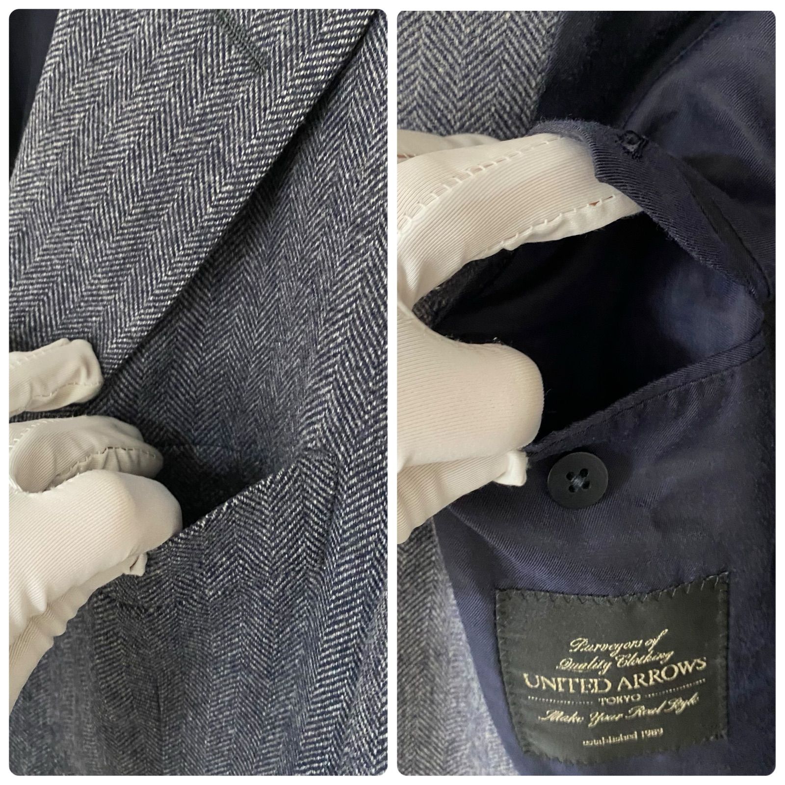 UNITED ARROWS ユナイテッドアローズ ネイビー メンズ ジャケット