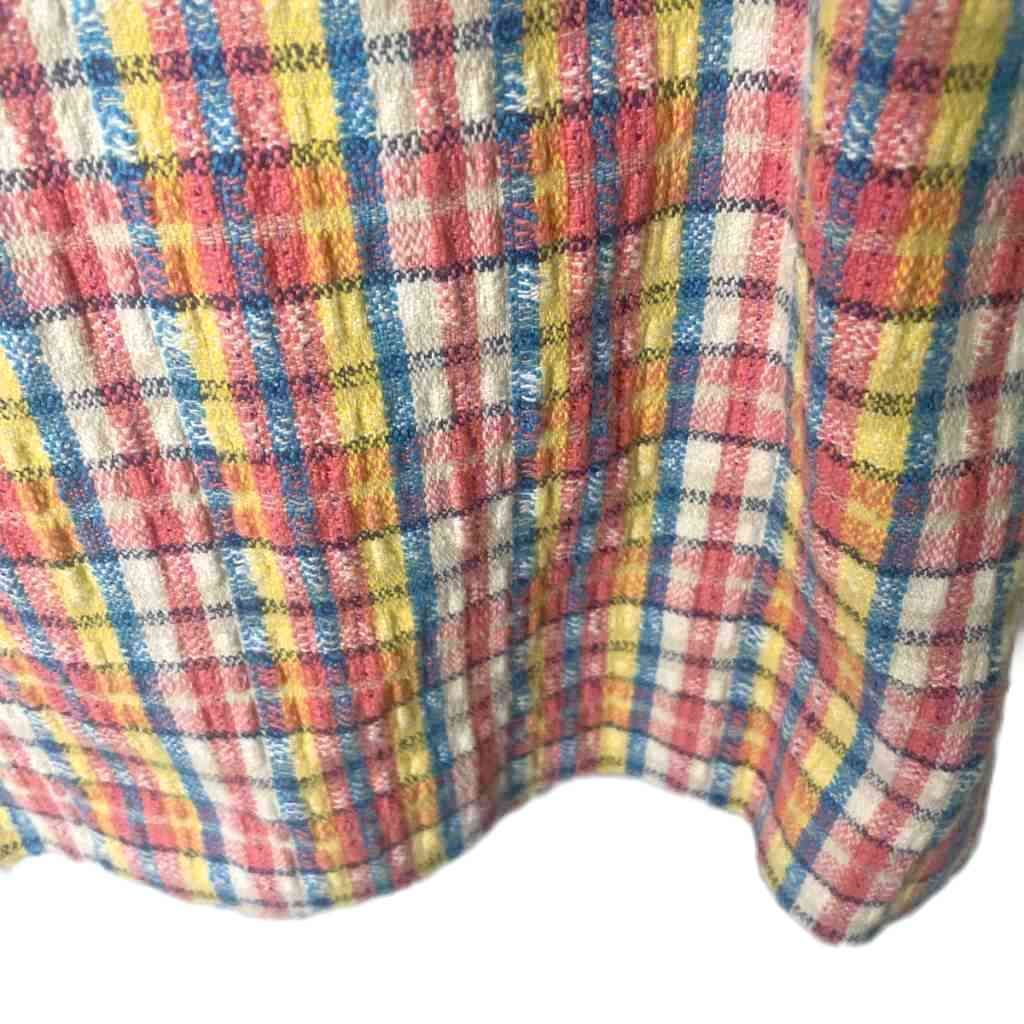 モスキーノ MOSCHINO チェック ワンピース フリル ノースリーブ ひざ丈