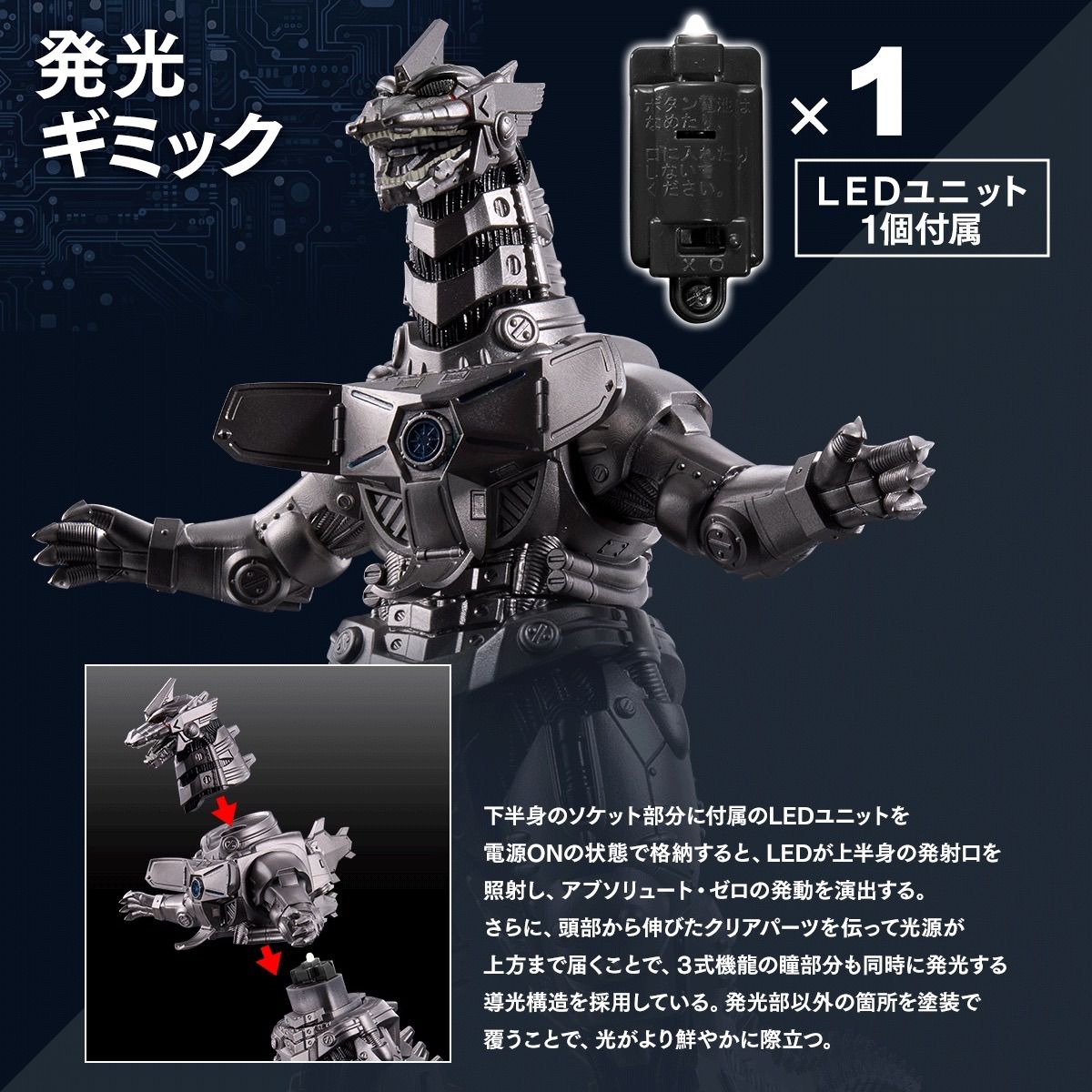 ムービーモンスターシリーズ煌光 3式機龍(2002) アブソリュート・ゼロ