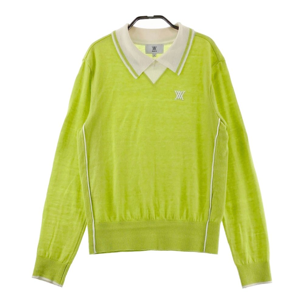 ANEW アニューゴルフ　ニット サイズ：M ANEW GOLF アニューゴルフ 長袖襟付きニットセーター