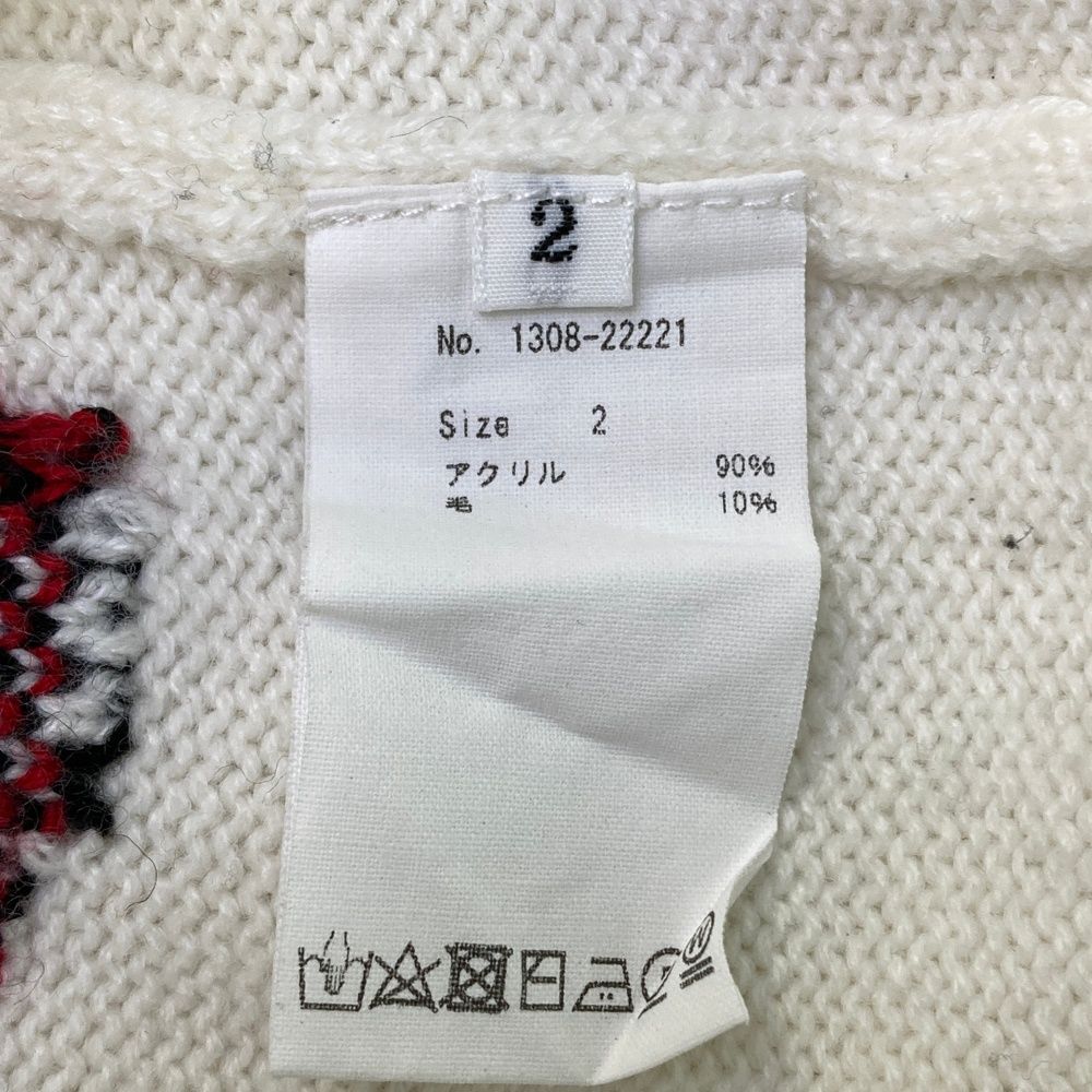 サイズ：2 CPG GOLF シーピージーゴルフ 長袖ニットセーター ロゴ柄